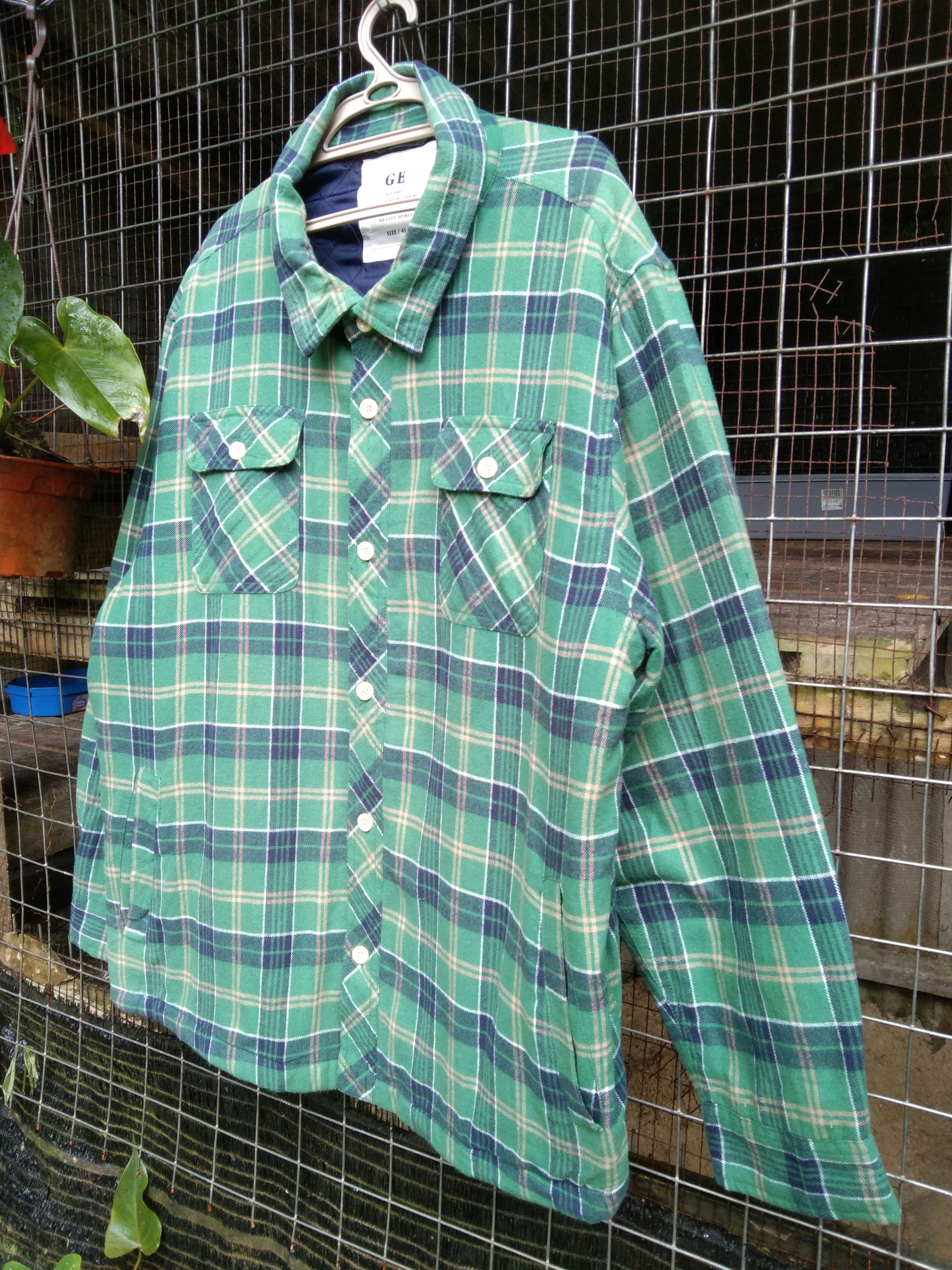 Flannel × Japanese Brand GOLDEN EAGLES MEN'S FLANNEL JACKET Size US XL / EU 56 / 4 - 2 Thumbnail