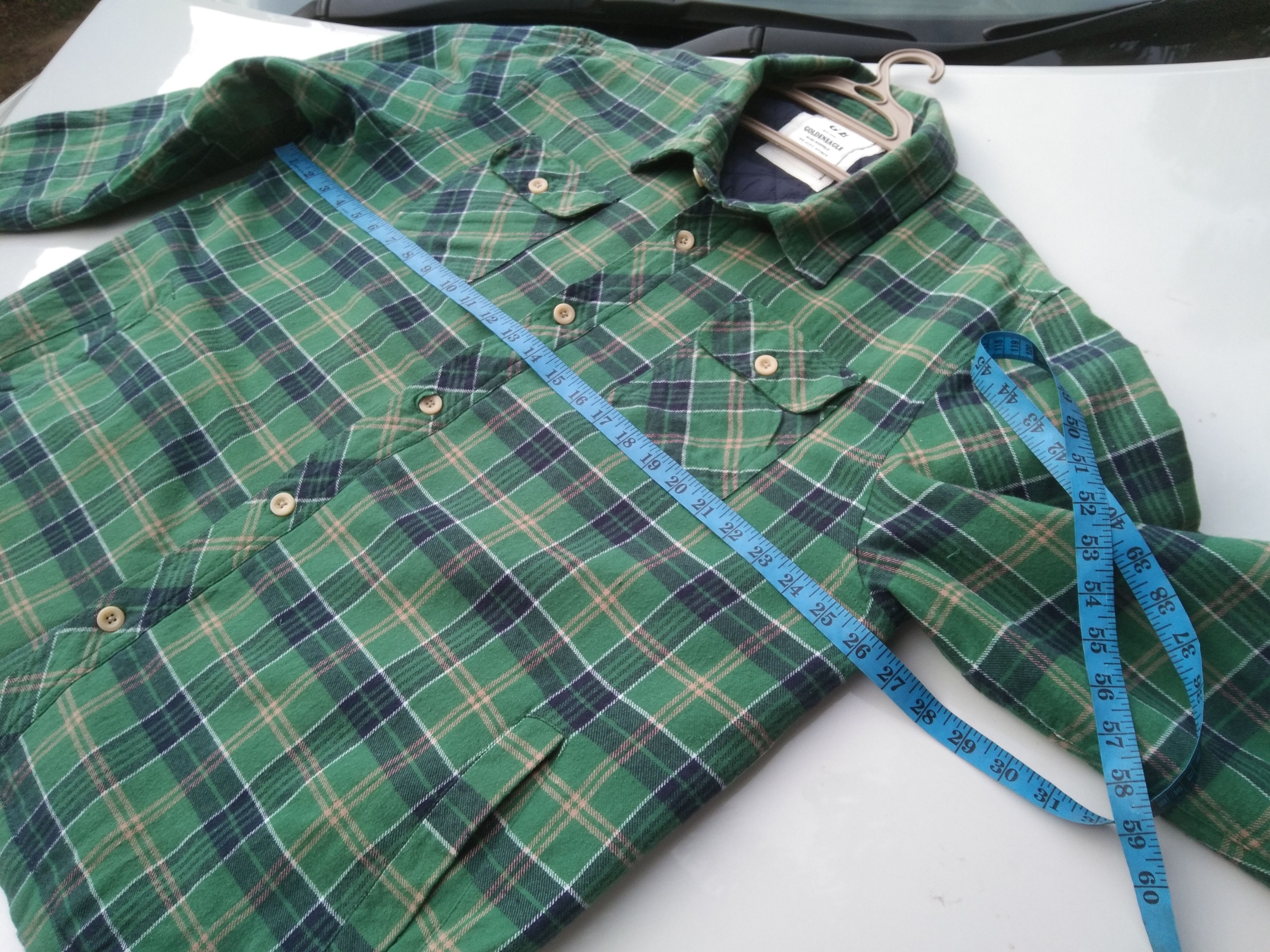 Flannel × Japanese Brand GOLDEN EAGLES MEN'S FLANNEL JACKET Size US XL / EU 56 / 4 - 15 Thumbnail