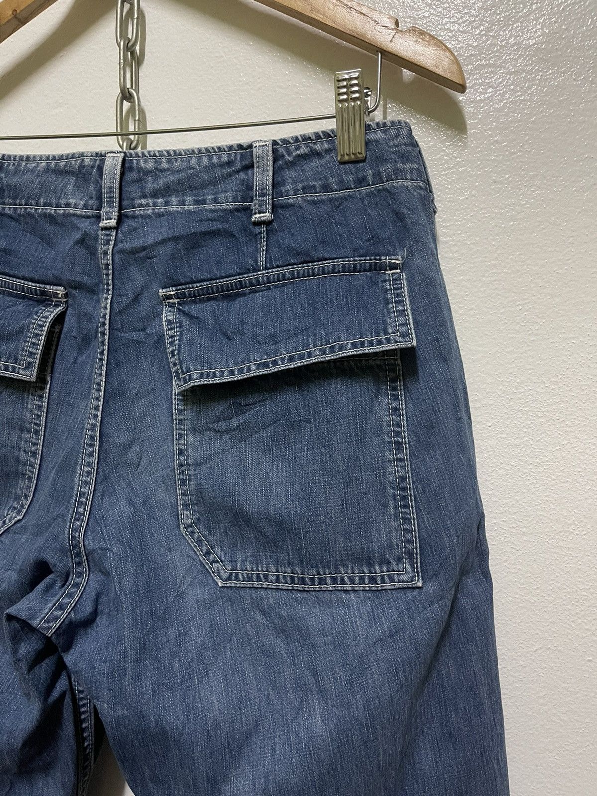 CABANE de ZUCCa × Issey Miyake × Japanese Brand Zucca Asymmetrical Waist Jeans Size US 31 - 12 Thumbnail