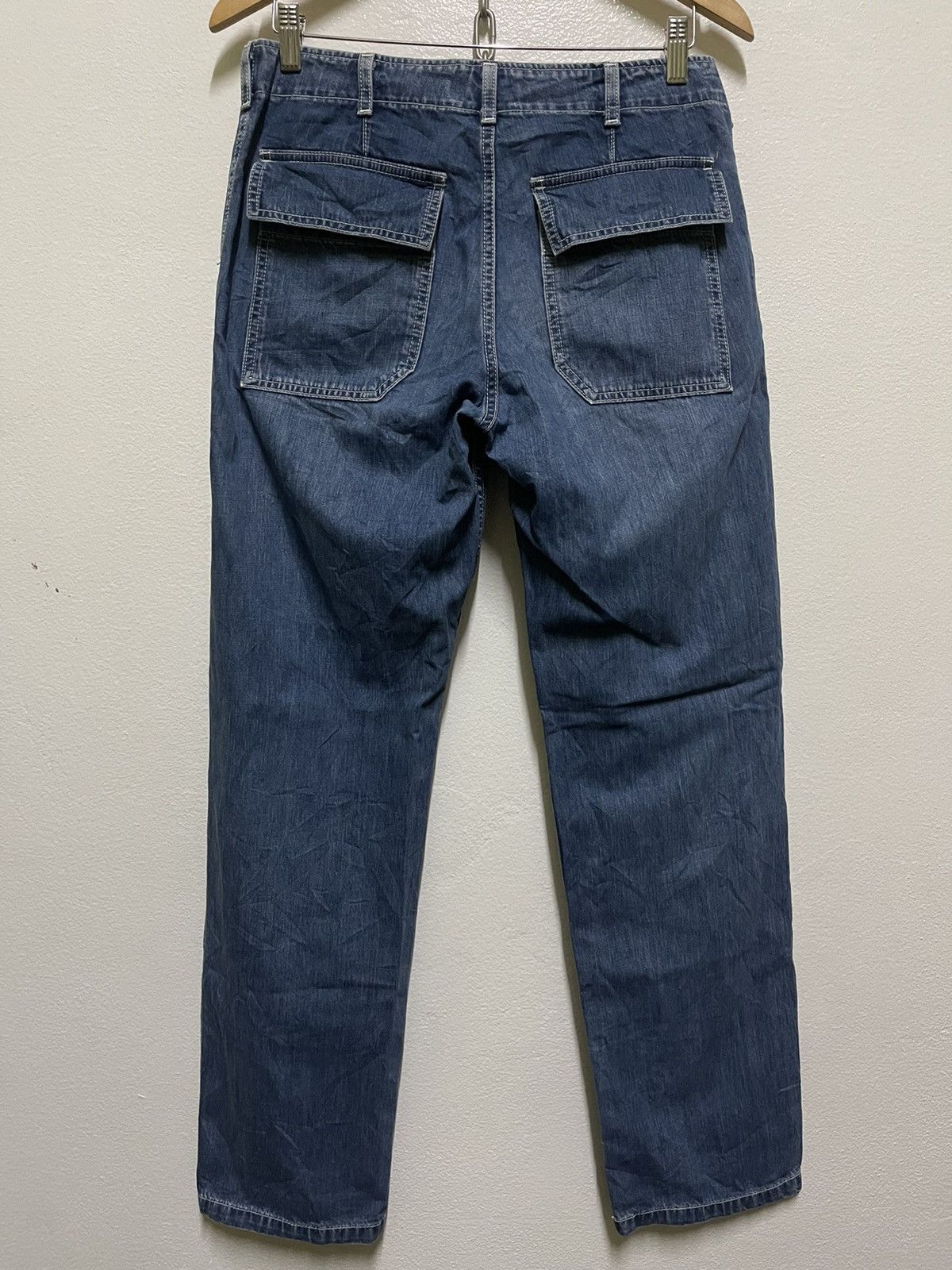 CABANE de ZUCCa × Issey Miyake × Japanese Brand Zucca Asymmetrical Waist Jeans Size US 31 - 9 Thumbnail