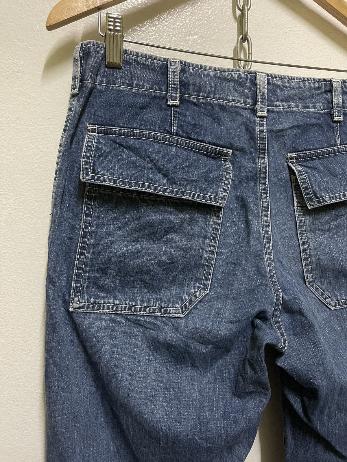 CABANE de ZUCCa × Issey Miyake × Japanese Brand Zucca Asymmetrical Waist Jeans Size US 31 - 10 Thumbnail