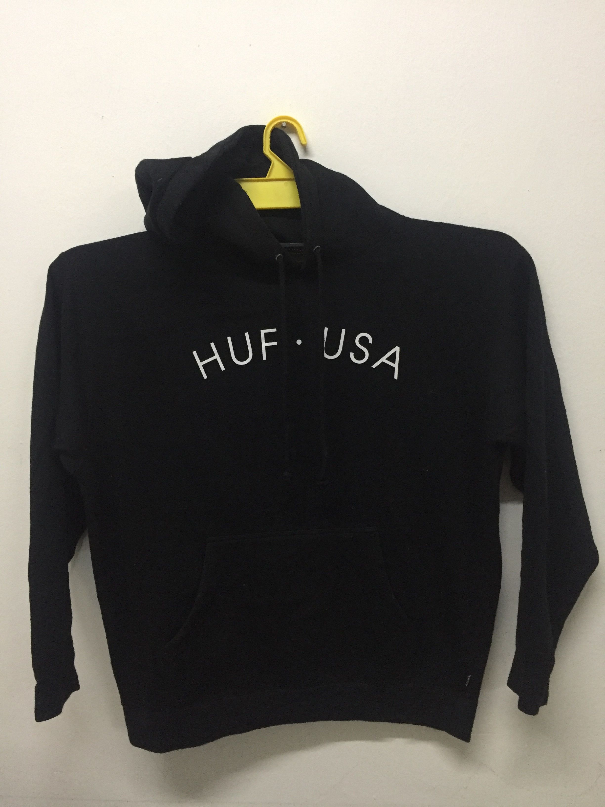 image of Huf Skateboard Brand Hoodie in Black, Men's (Size Medium)