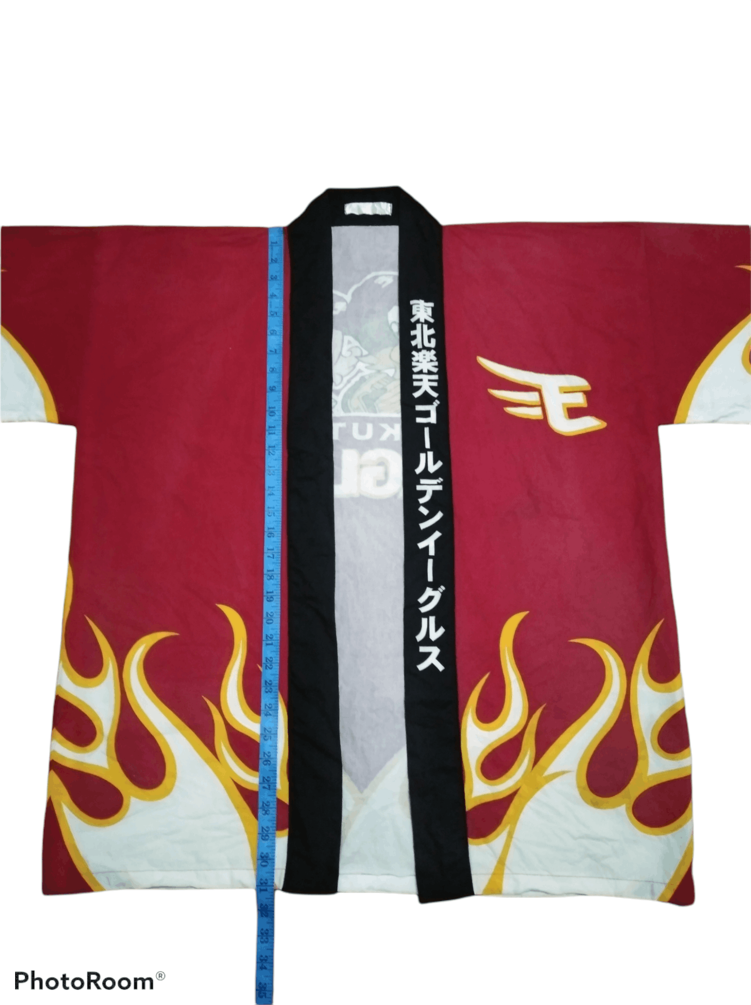 Japanese Brand RAKUTEN EAGLES FLAMING TRADITIONAL MEN'S KIMONO Size US L / EU 52-54 / 3 - 5 Thumbnail