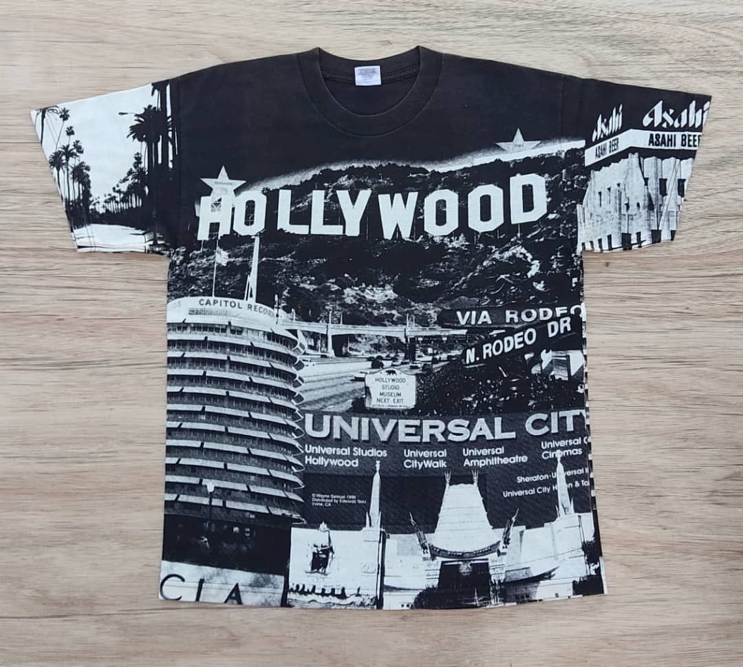 Vintage Vintage Tee Hollywood ( A 15 ) Size US L / EU 52-54 / 3 - 1 Thumbnail