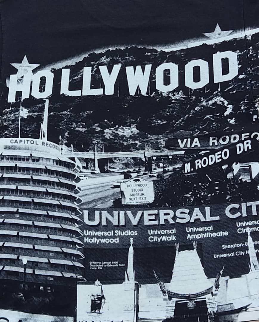 Vintage Vintage Tee Hollywood ( A 15 ) Size US L / EU 52-54 / 3 - 4 Thumbnail
