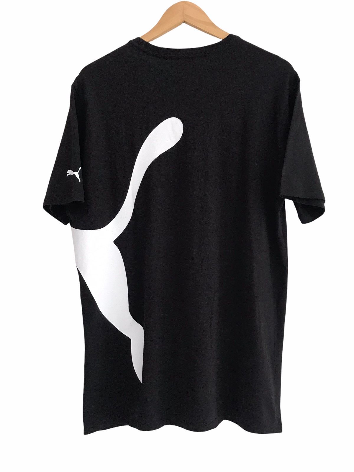 Puma Puma Logo Print Front And Back Black T-shirt Size US M / EU 48-50 / 2 - 2 Thumbnail