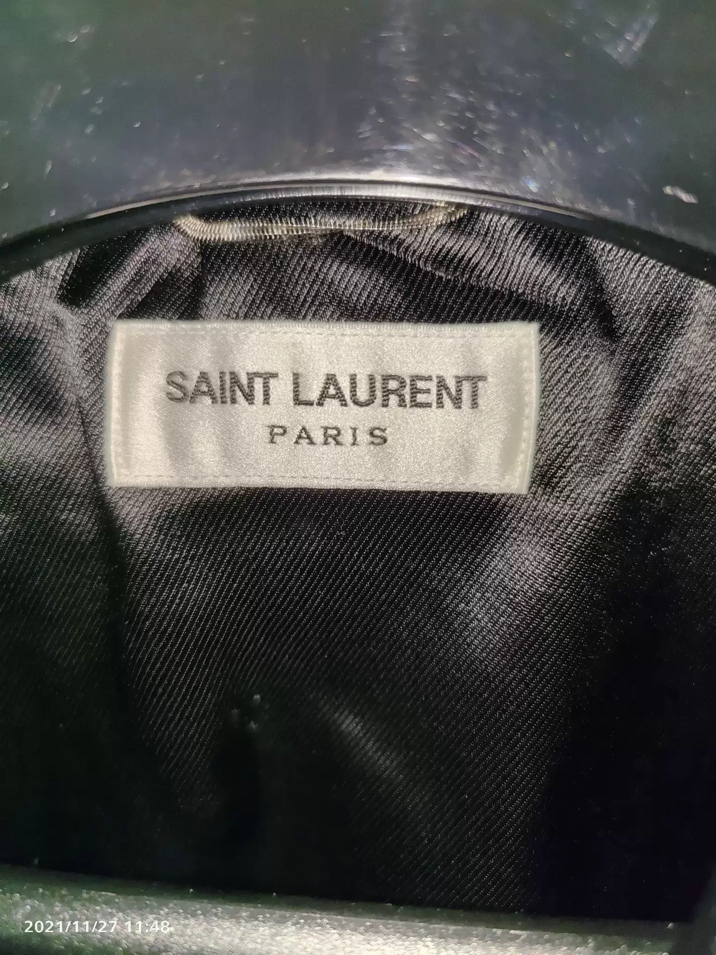 Saint Laurent Paris SLP 13fw first year "pure black sumi ink" leather jacket Size US S / EU 44-46 / 1 - 3 Thumbnail