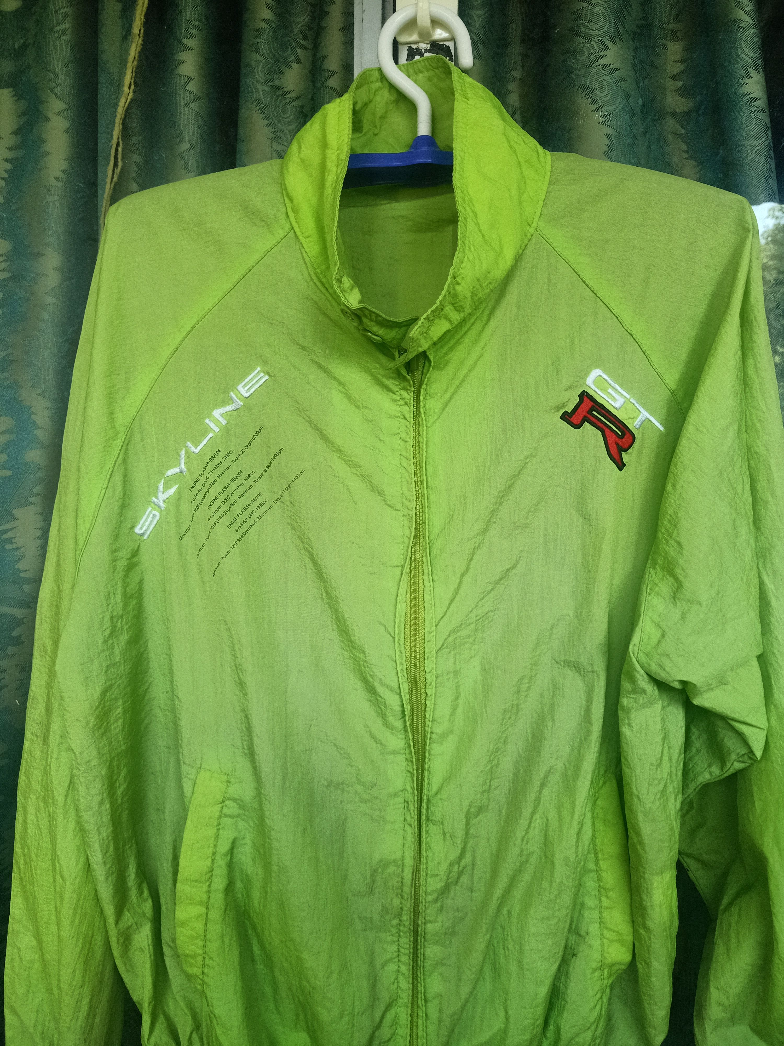 Issey Miyake × Sports Specialties Vtg Issey Miyake Skyline GTR Neon windbreaker jacket Size US M / EU 48-50 / 2 - 2 Thumbnail