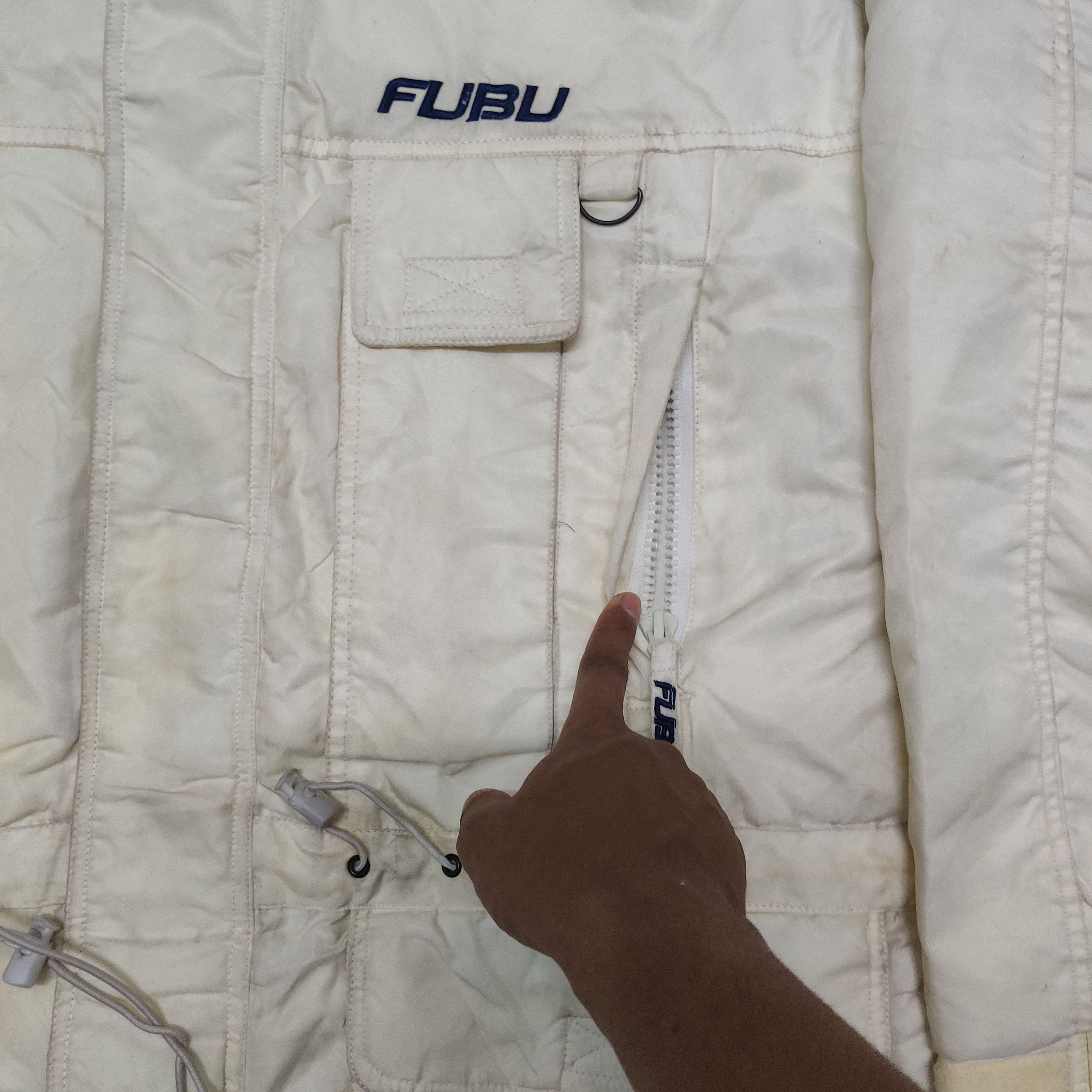 Fubu Vintage Fubu The Collection Hooded Puffer Jacket Size US L / EU 52-54 / 3 - 10 Thumbnail