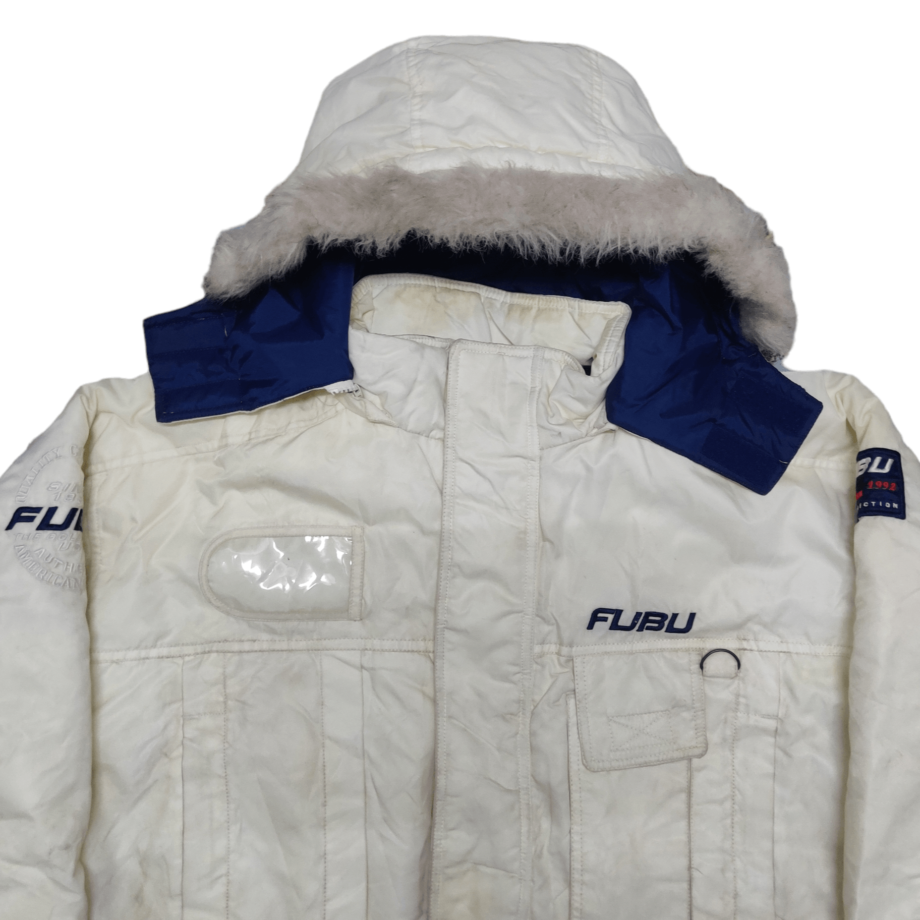 Fubu Vintage Fubu The Collection Hooded Puffer Jacket Size US L / EU 52-54 / 3 - 2 Thumbnail
