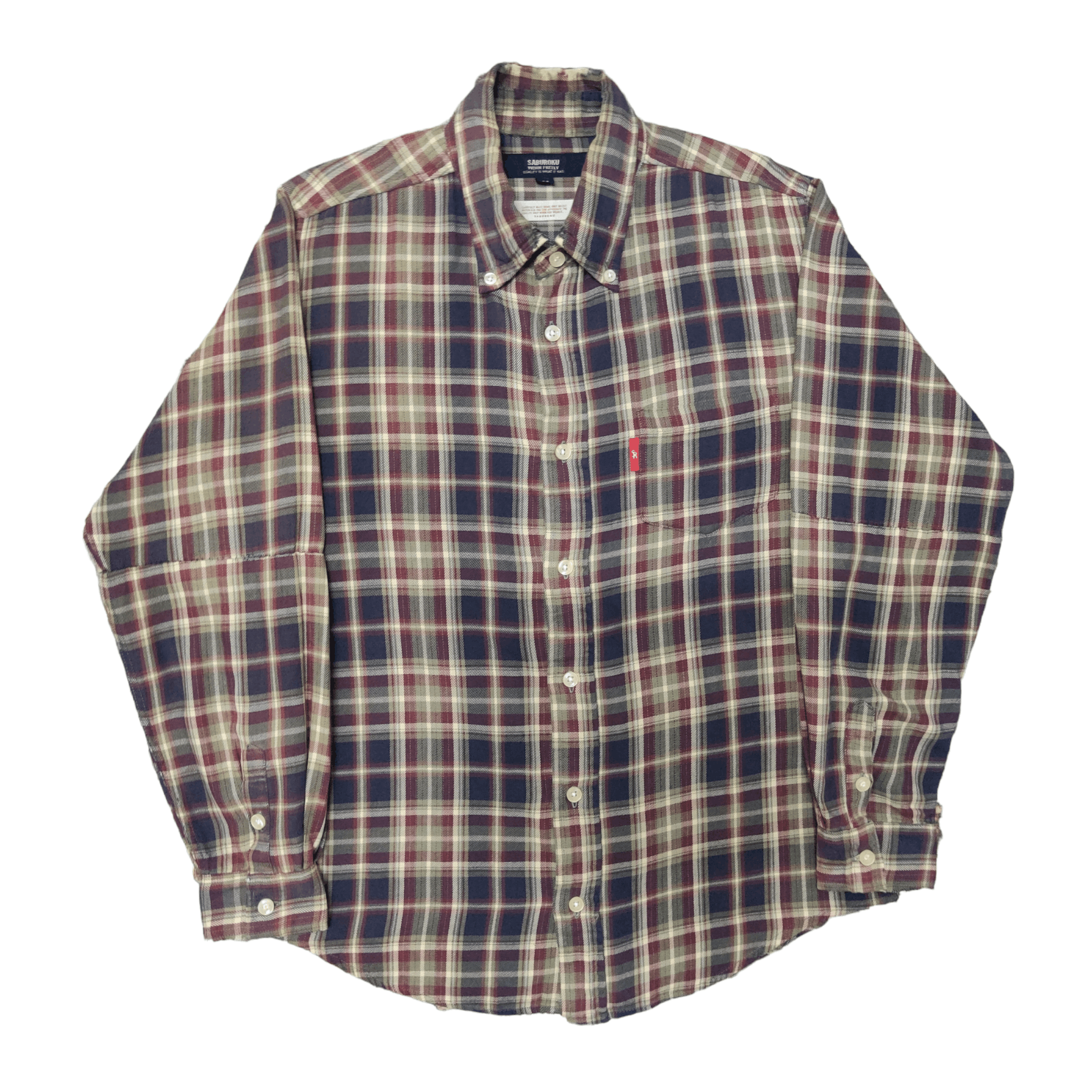 Flannel Vintage Saburoku Flannel Shirts Button Up Size US M / EU 48-50 / 2 - 1 Thumbnail