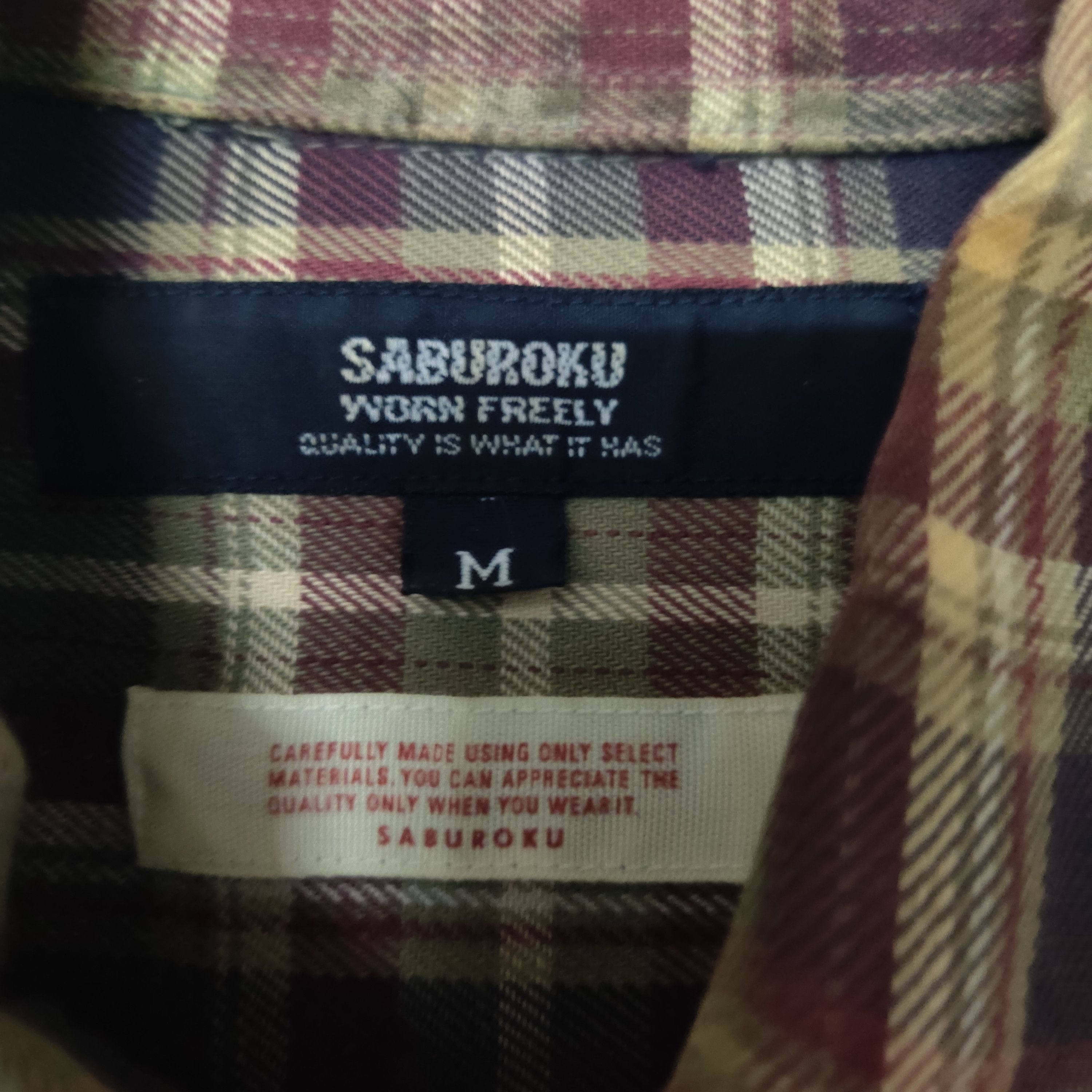 Flannel Vintage Saburoku Flannel Shirts Button Up Size US M / EU 48-50 / 2 - 4 Thumbnail
