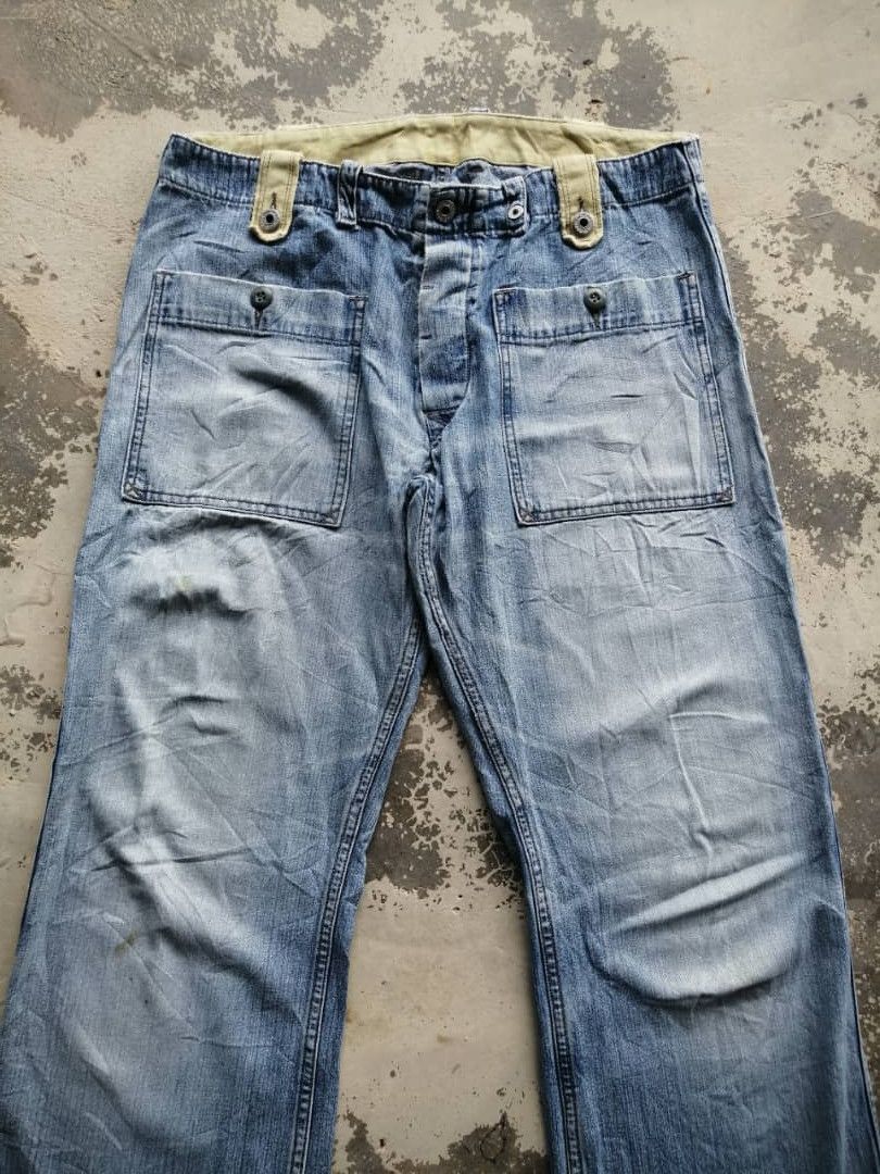 Diesel Light Wash Jeans Distress Flare Diesel Size US 32 / EU 48 - 3 Thumbnail