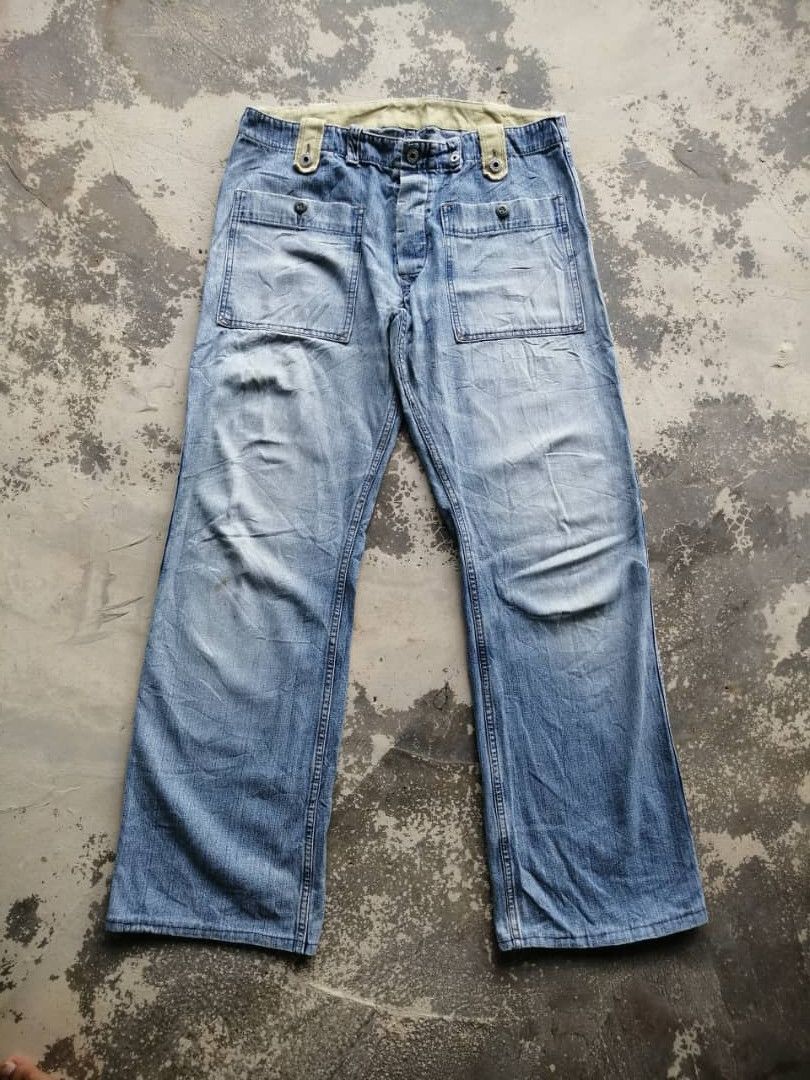 Diesel Light Wash Jeans Distress Flare Diesel Size US 32 / EU 48 - 1 Thumbnail