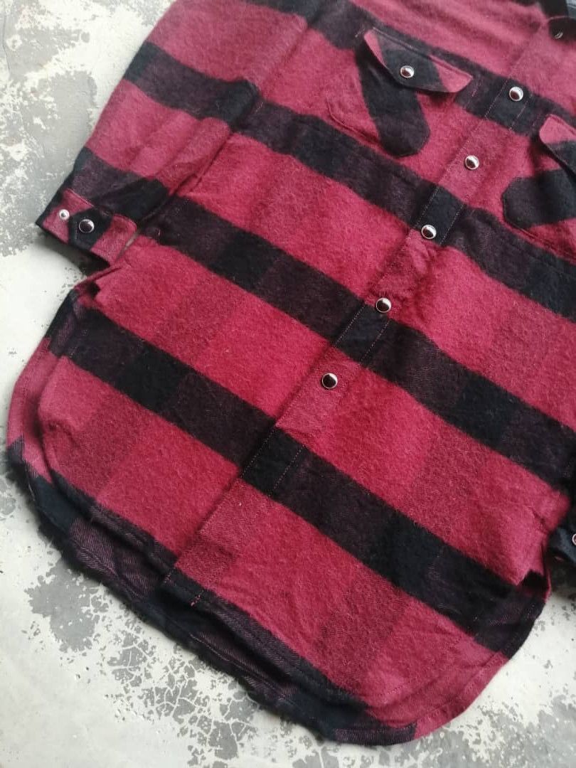 Maison MIHARA YASUHIRO Archival Miharayasuhiro Multi Stripe Flannel Shirt Size US M / EU 48-50 / 2 - 6 Thumbnail
