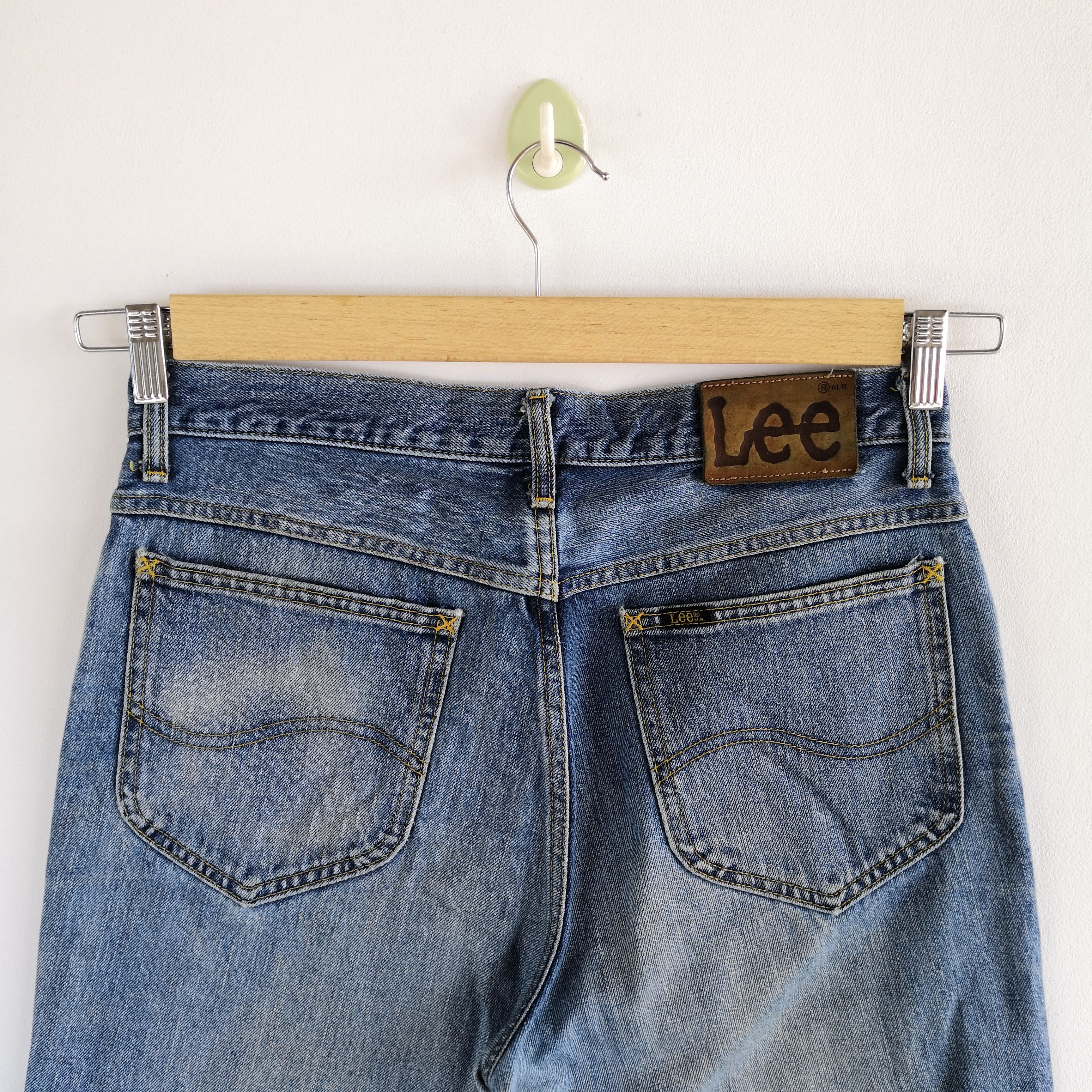 Lee Vintage 90s Lee Stone Wash Jeans Distressed Faded Denim Size US 32 / EU 48 - 5 Thumbnail