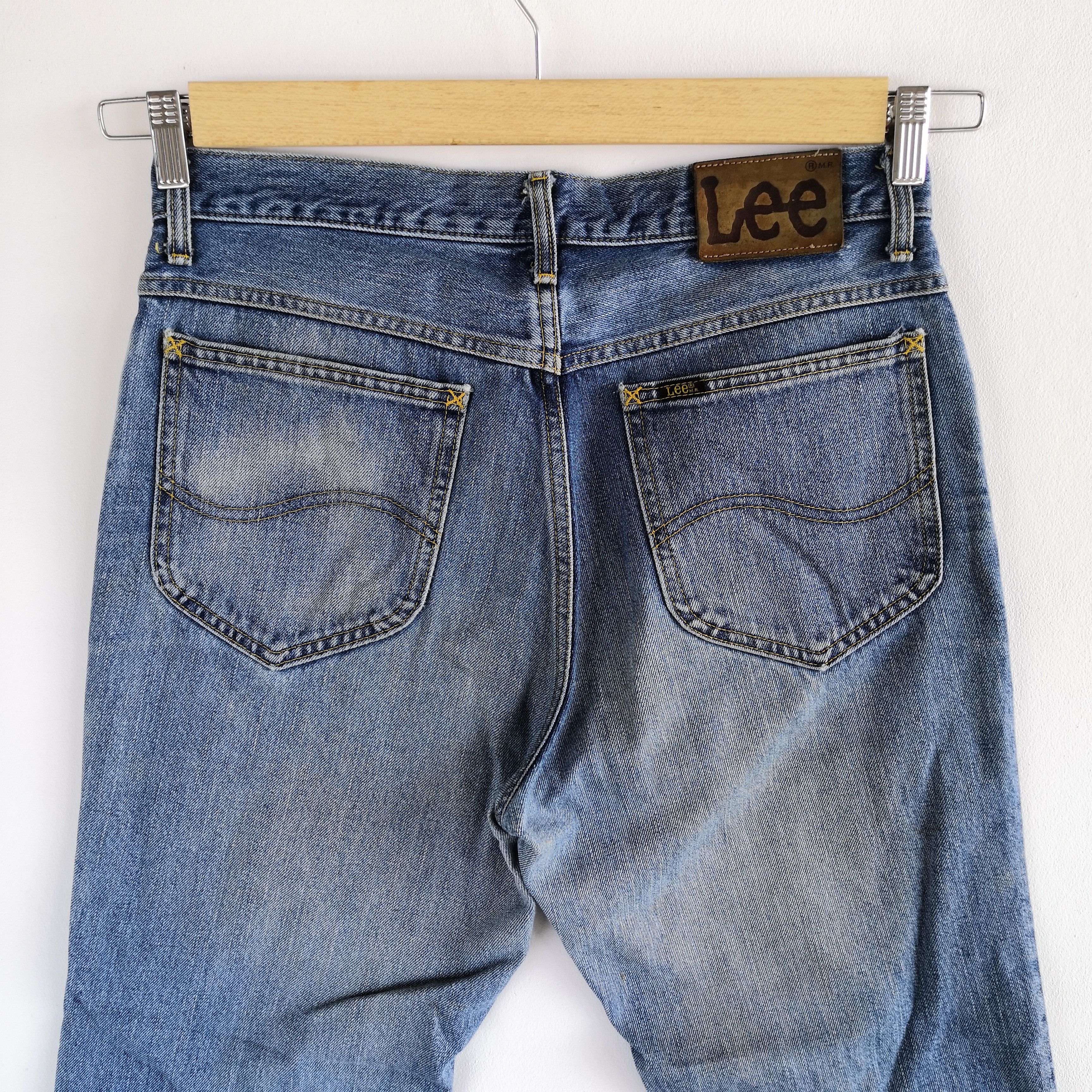 Lee Vintage 90s Lee Stone Wash Jeans Distressed Faded Denim Size US 32 / EU 48 - 6 Thumbnail