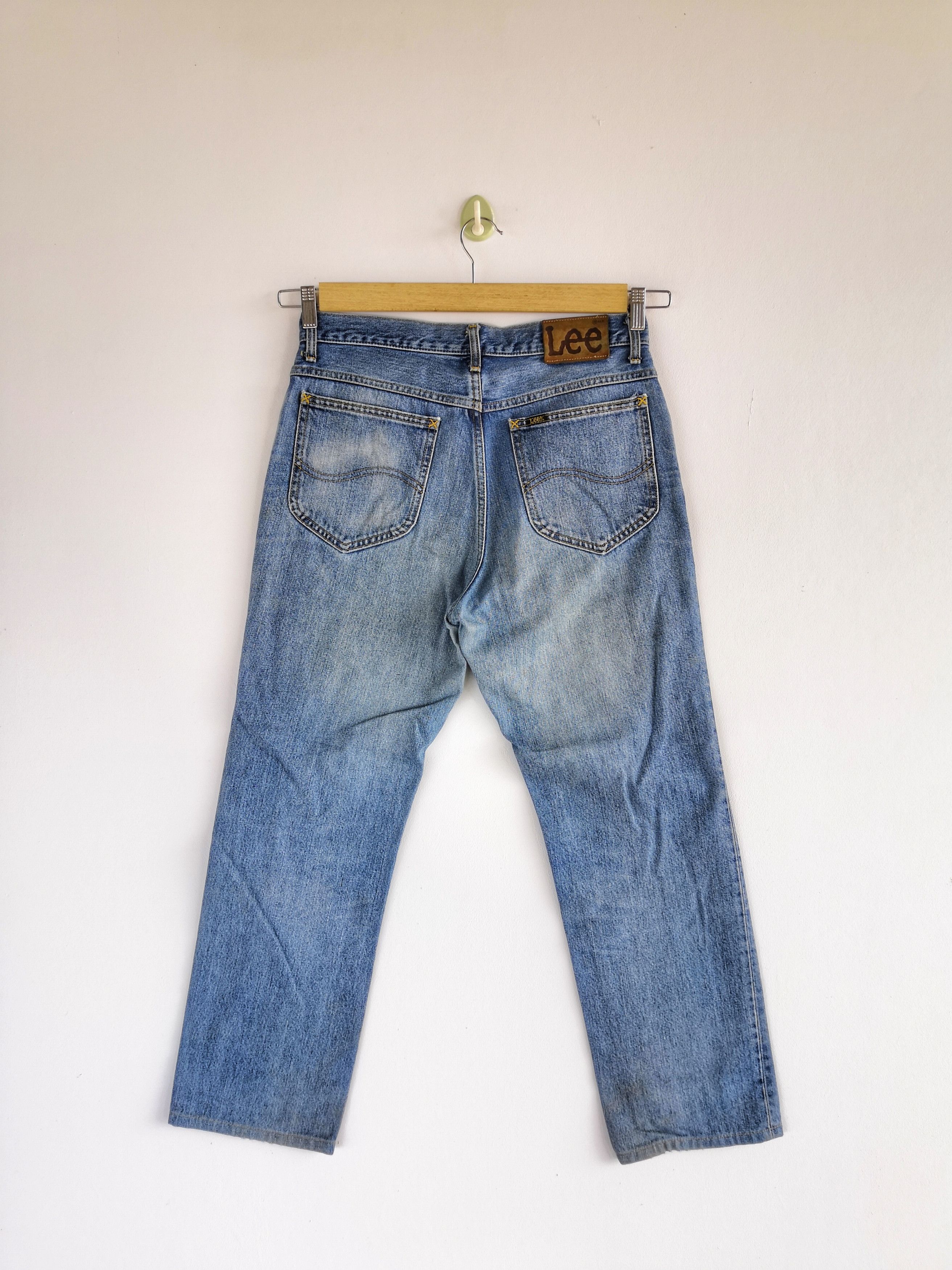 Lee Vintage 90s Lee Stone Wash Jeans Distressed Faded Denim Size US 32 / EU 48 - 2 Thumbnail