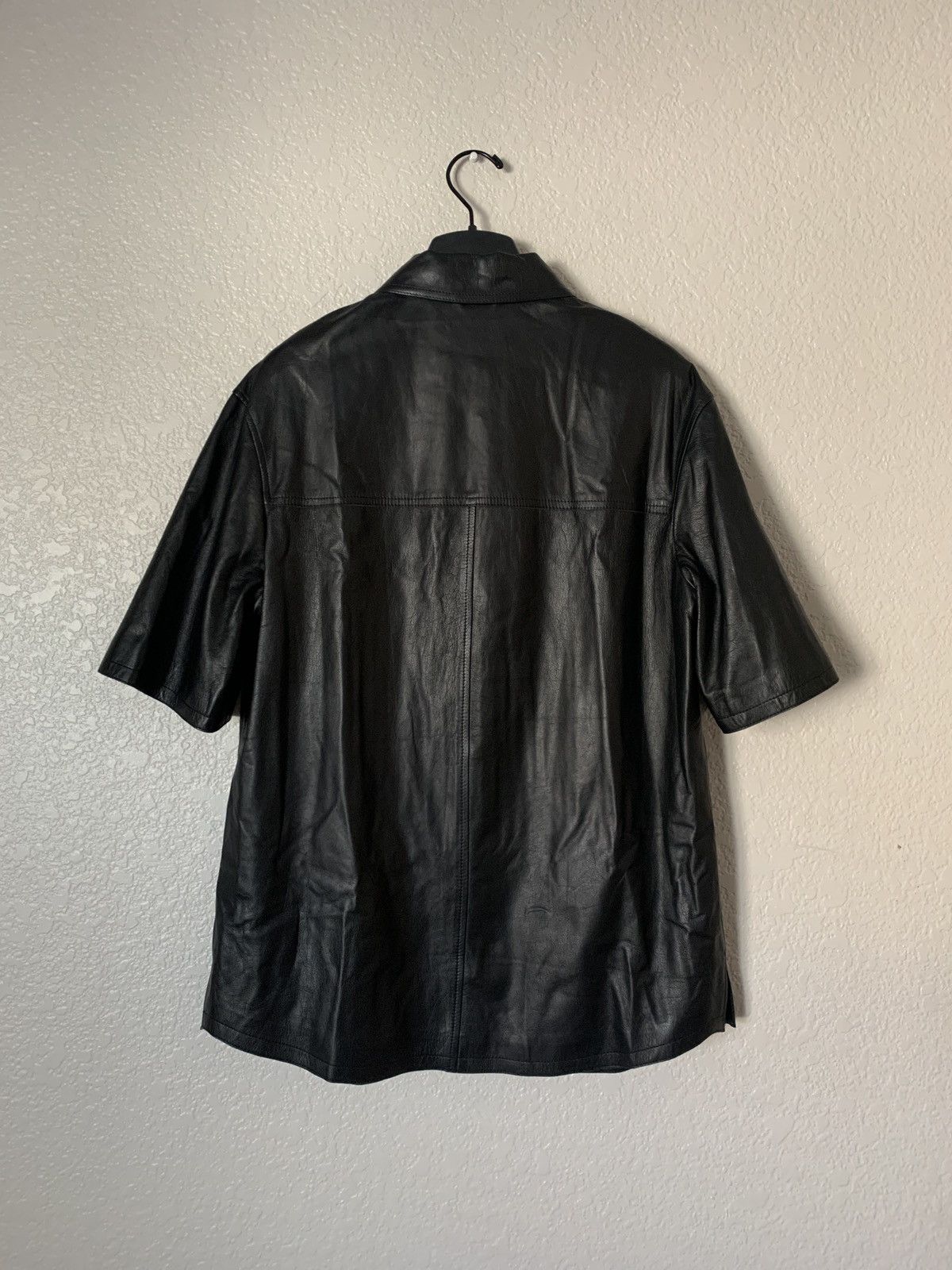 Brunello Cucinelli DELETING $7000 Black Oversized Leather Button Up Size US S / EU 44-46 / 1 - 5 Thumbnail