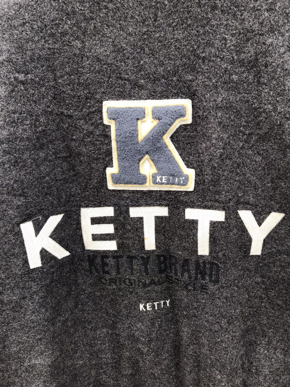 Designer × Vintage Vintage Ketty Brand Big Logo Wool Varsity Jackets Size US M / EU 48-50 / 2 - 7 Thumbnail