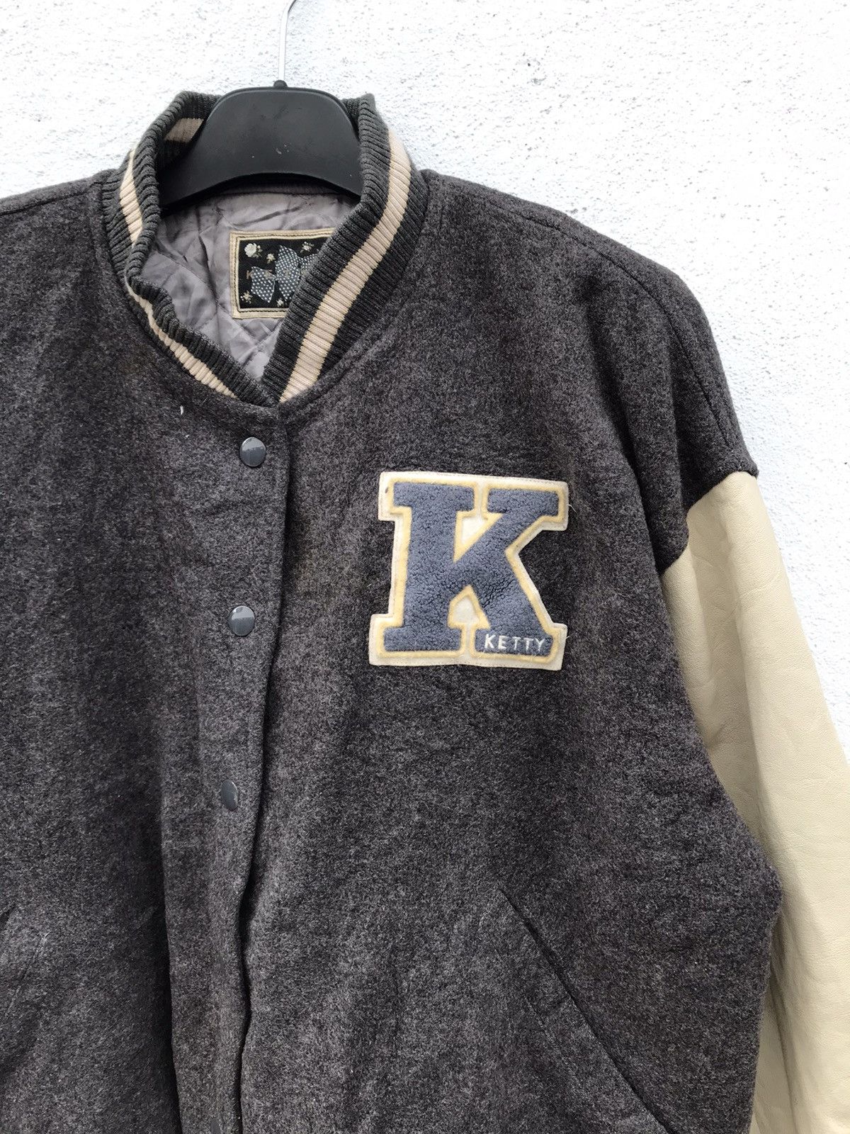 Designer × Vintage Vintage Ketty Brand Big Logo Wool Varsity Jackets Size US M / EU 48-50 / 2 - 3 Thumbnail