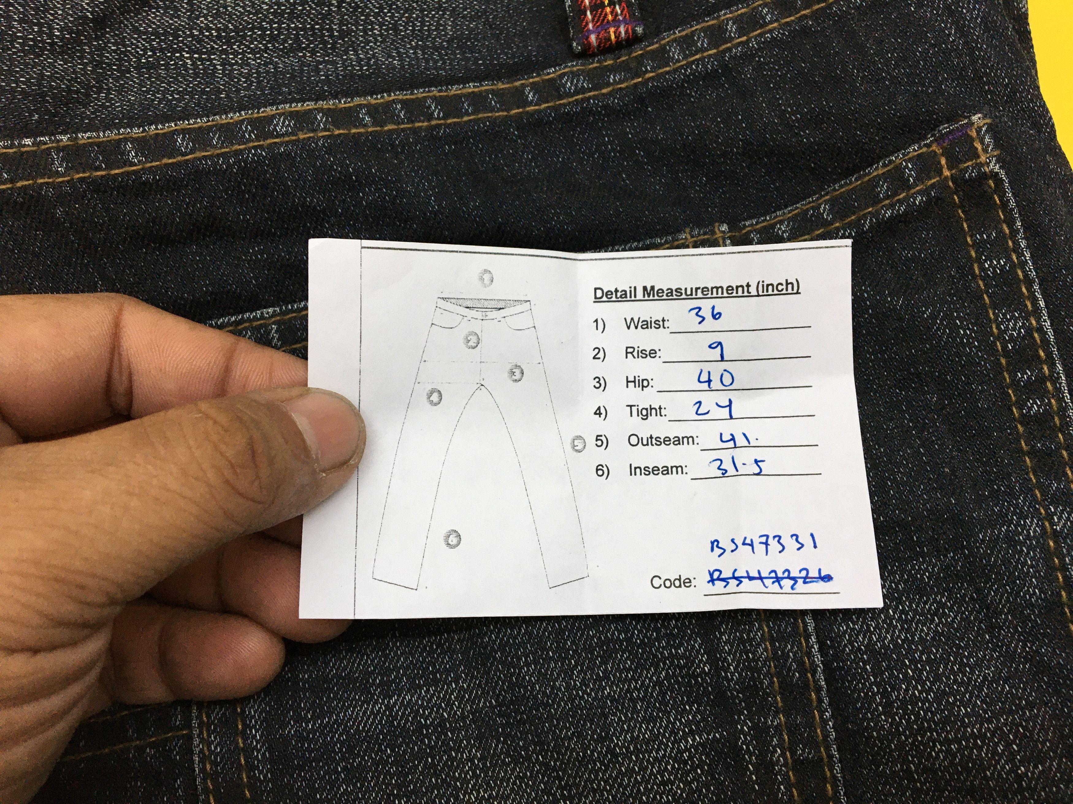 Japanese Brand Japanese Jeans Zipper Checkered Denim Pants - BS47331. Size US 36 / EU 52 - 14 Thumbnail