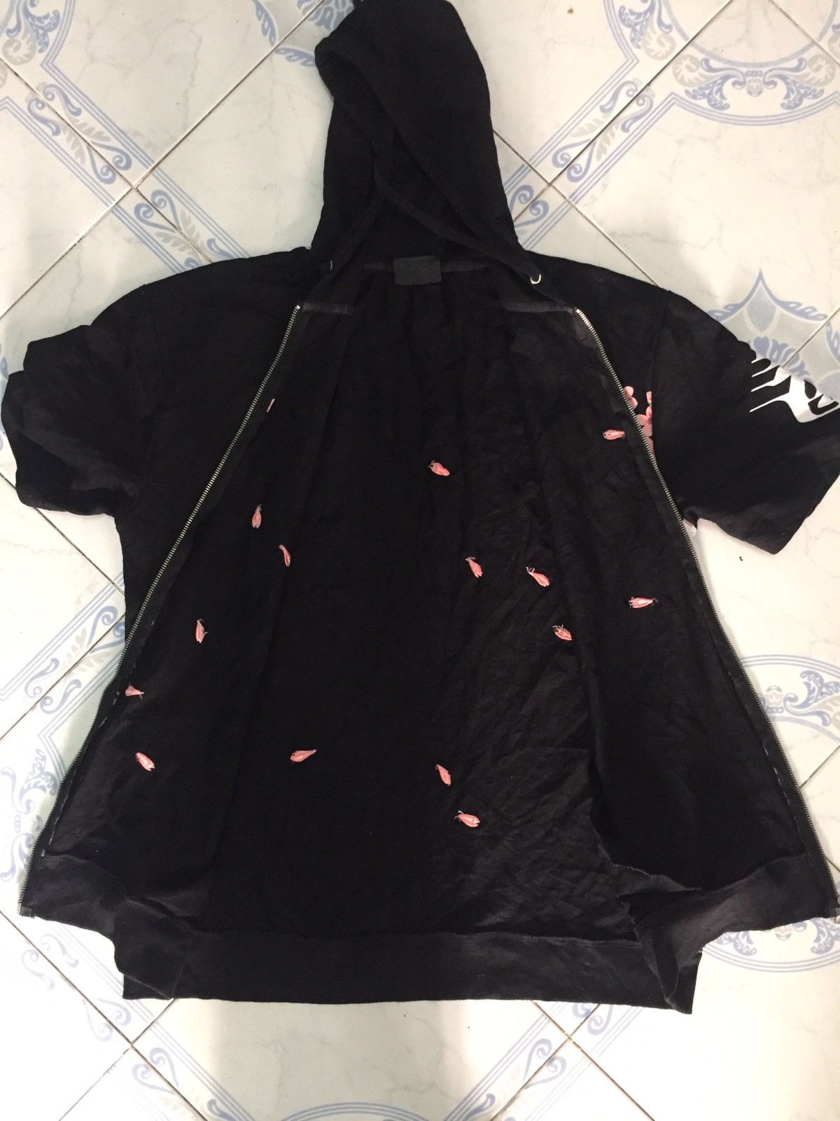 Japanese Brand Nice print dragon tiger sakura short sleeve zipper hoodie Size US M / EU 48-50 / 2 - 13 Thumbnail