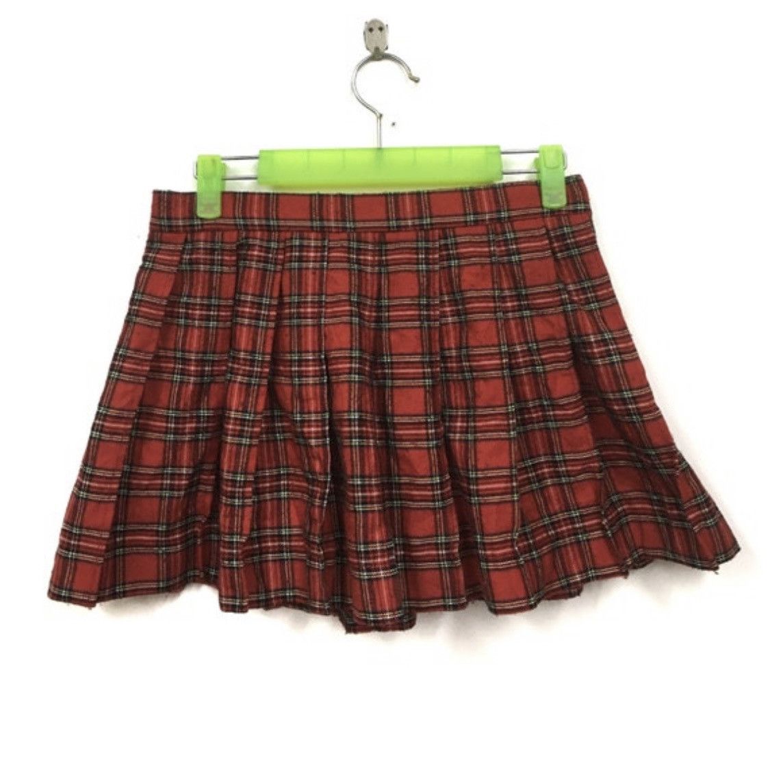 Japanese Brand × Vintage SEXY DYNAMITE LONDON japan tartan plaid punk zipper skirt Size 29" - 5 Thumbnail