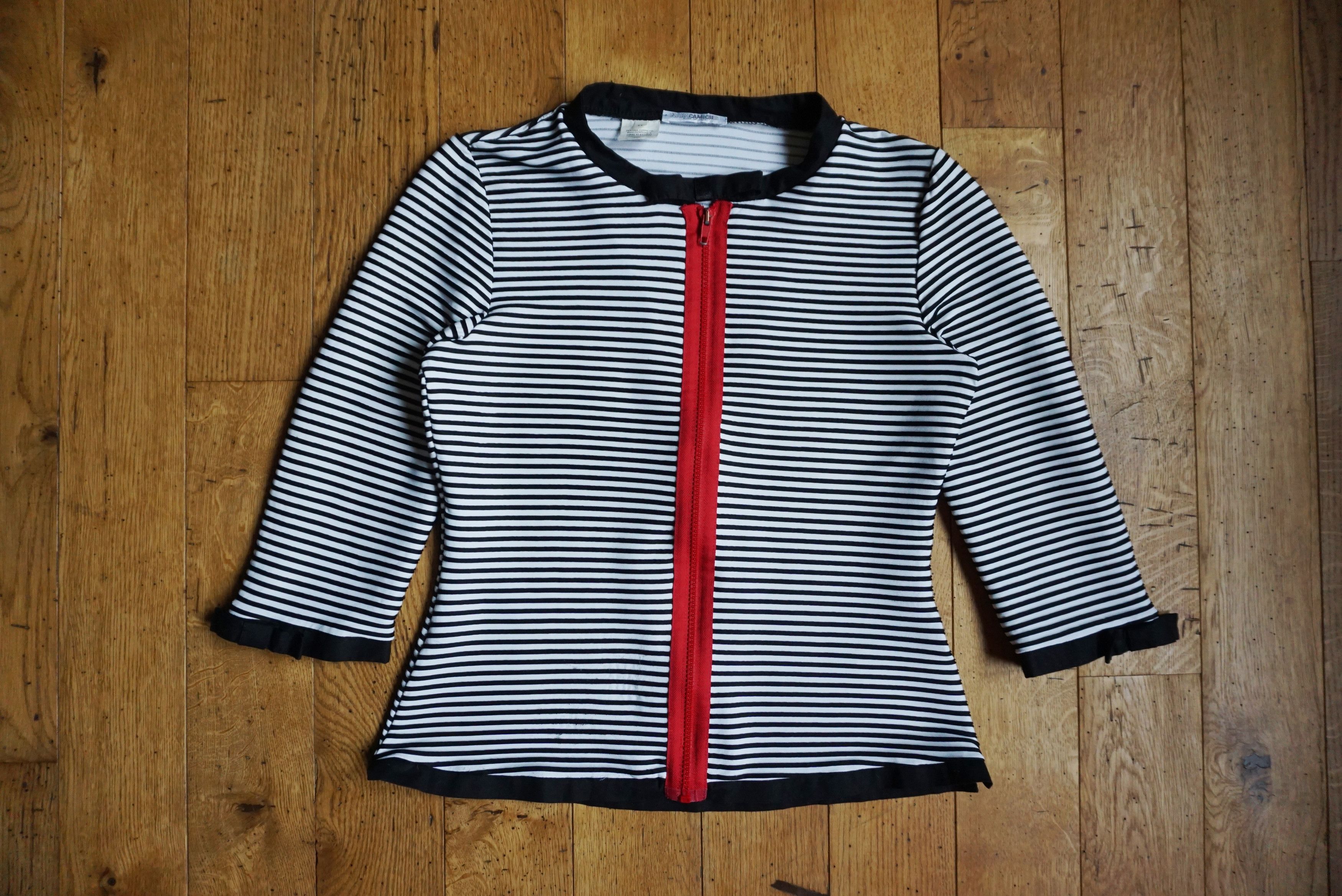 Vintage Womens Nara Camicie Italy II (2) US 6/8 striped blouse top Size M / US 6-8 / IT 42-44 - 3 Thumbnail
