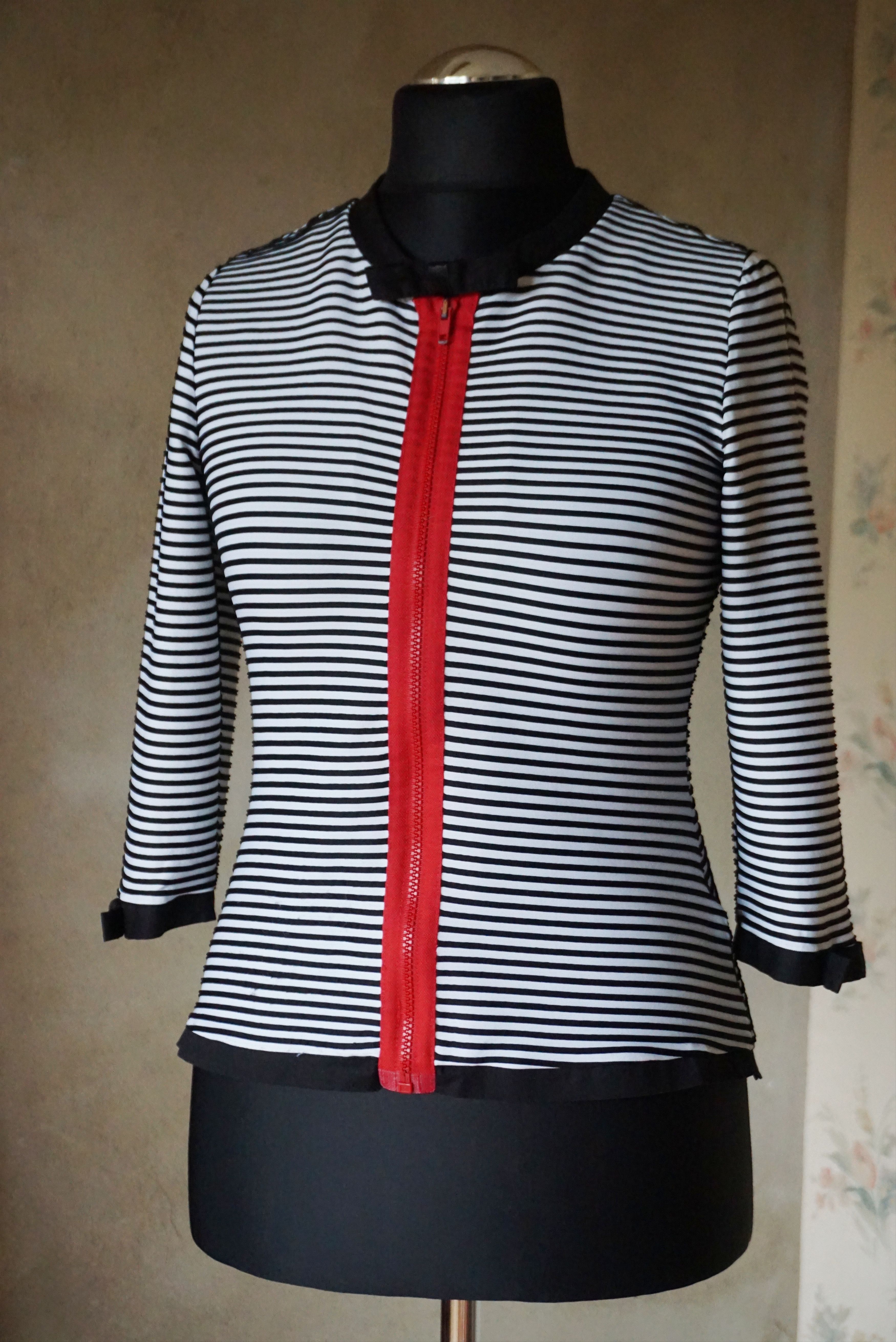 Vintage Womens Nara Camicie Italy II (2) US 6/8 striped blouse top Size M / US 6-8 / IT 42-44 - 2 Thumbnail
