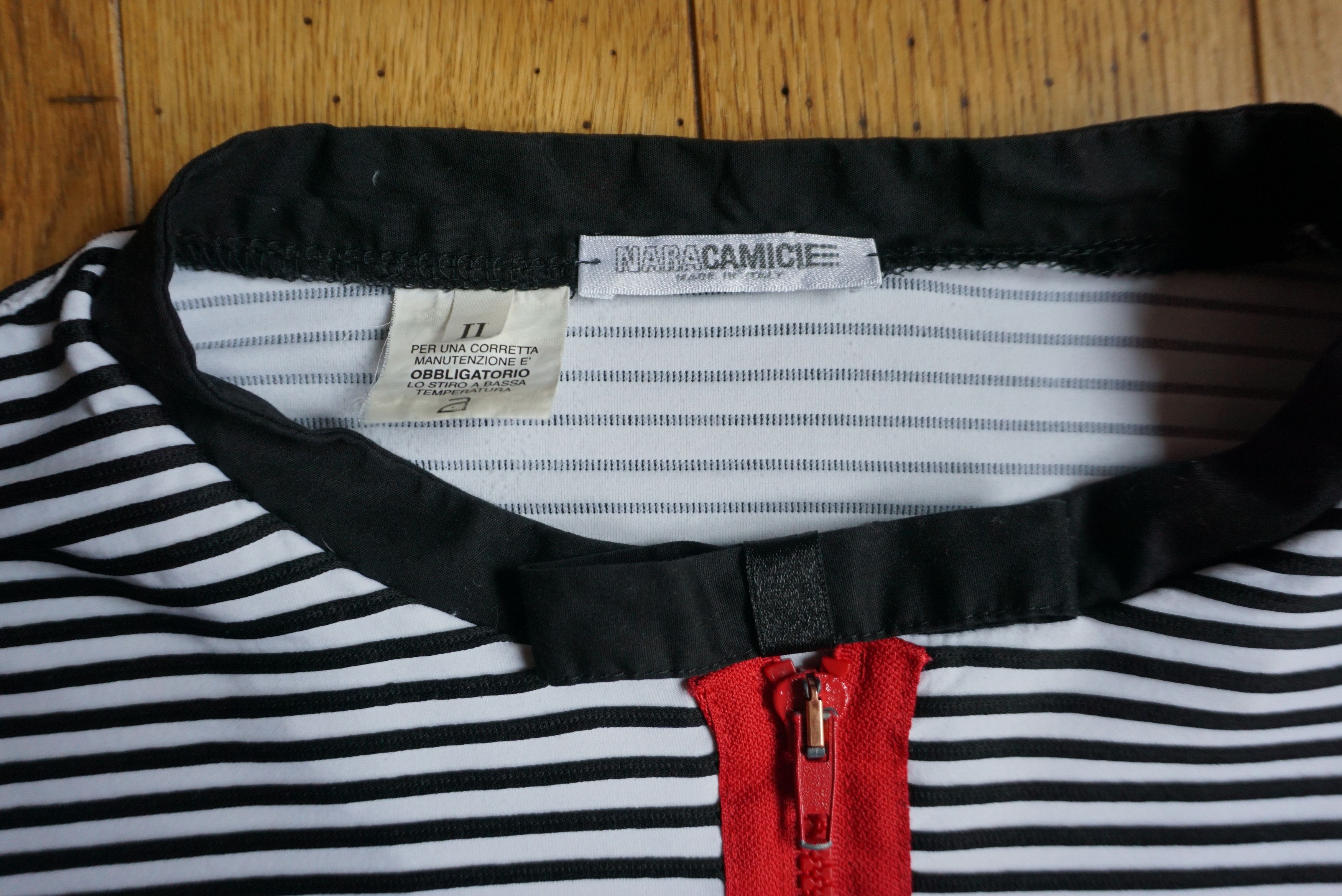Vintage Womens Nara Camicie Italy II (2) US 6/8 striped blouse top Size M / US 6-8 / IT 42-44 - 4 Thumbnail
