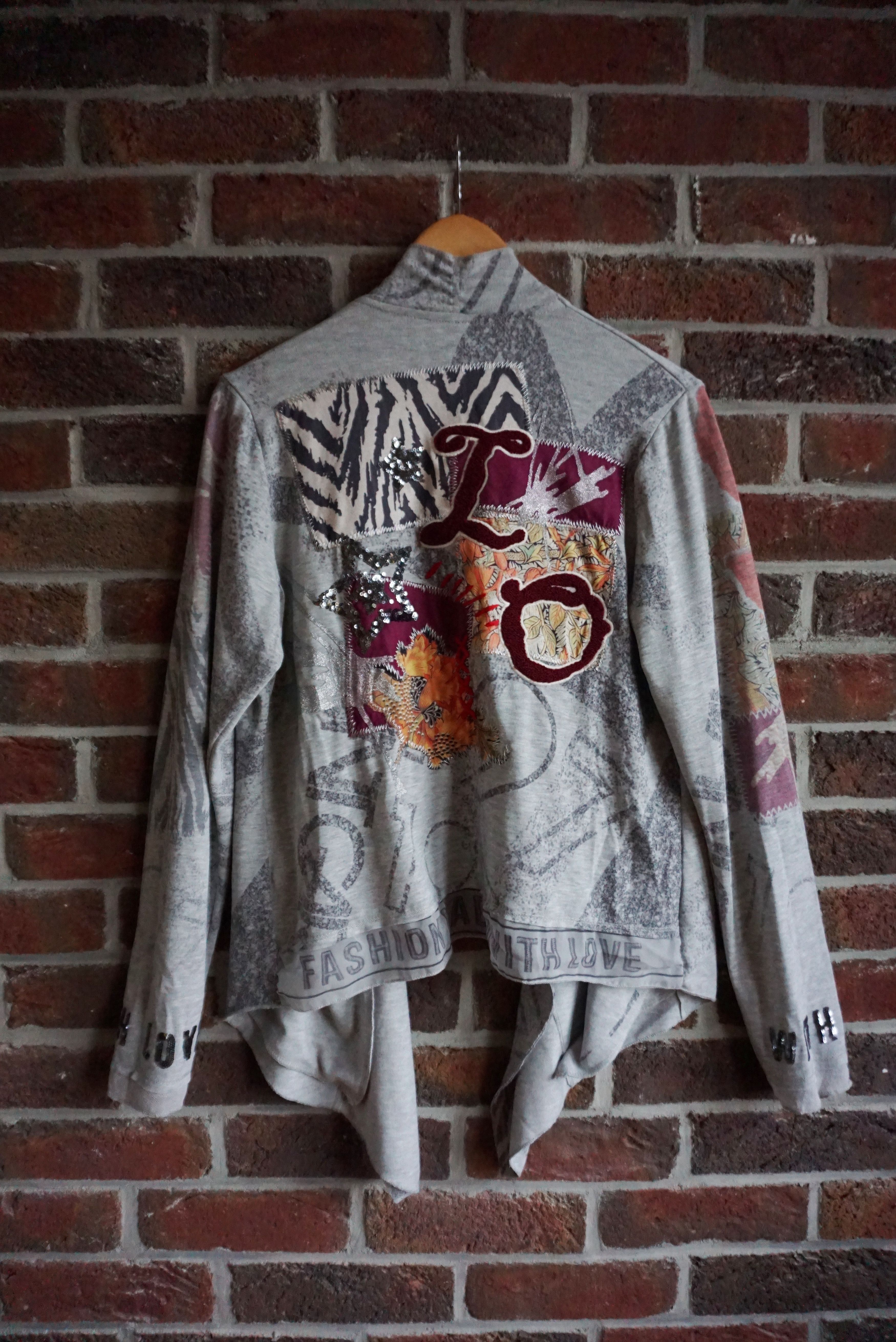 Other Womens TREDY L 40 10/12 open jacket jersey top cardigan Size L / US 10 / IT 46 - 18 Thumbnail
