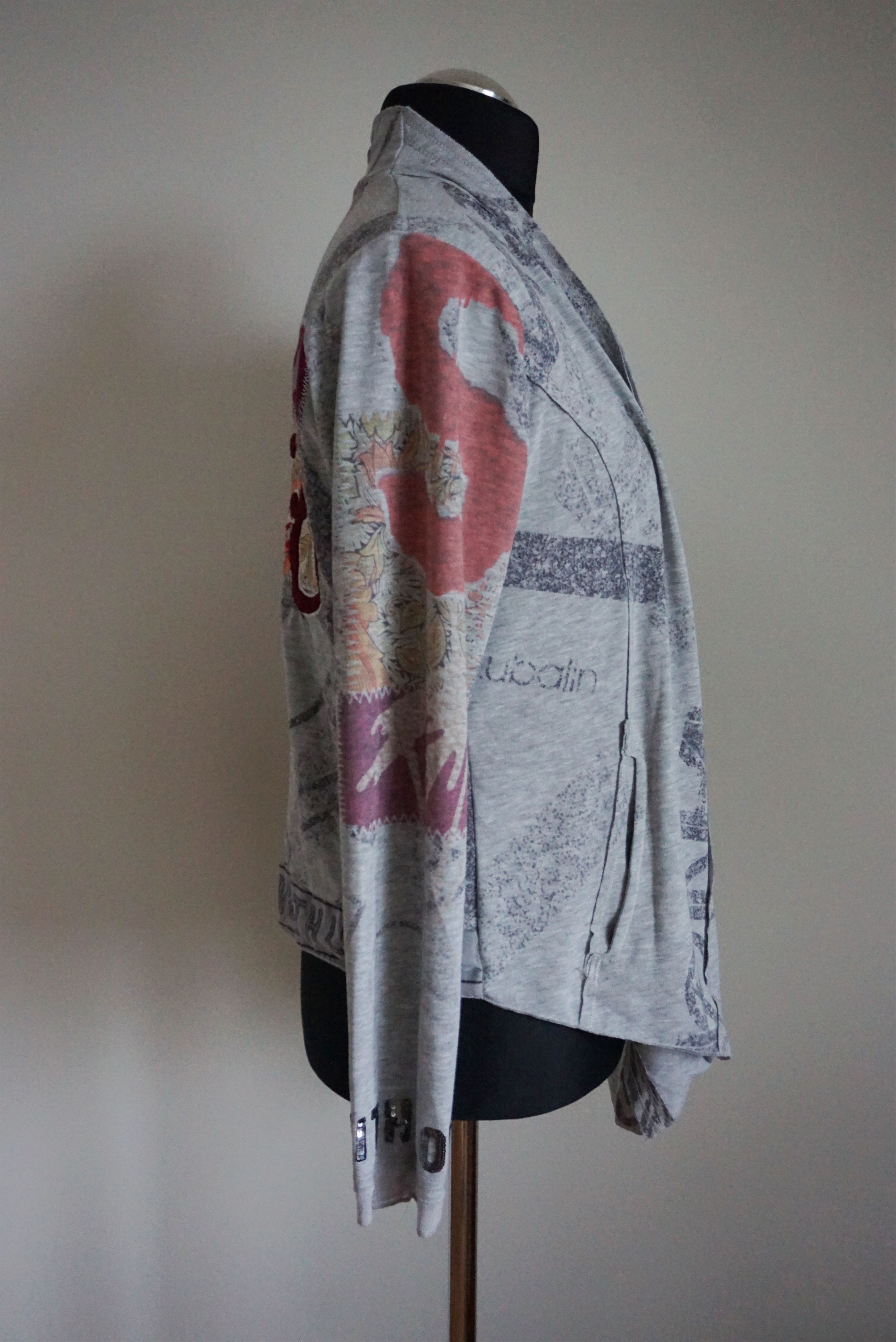 Other Womens TREDY L 40 10/12 open jacket jersey top cardigan Size L / US 10 / IT 46 - 12 Thumbnail