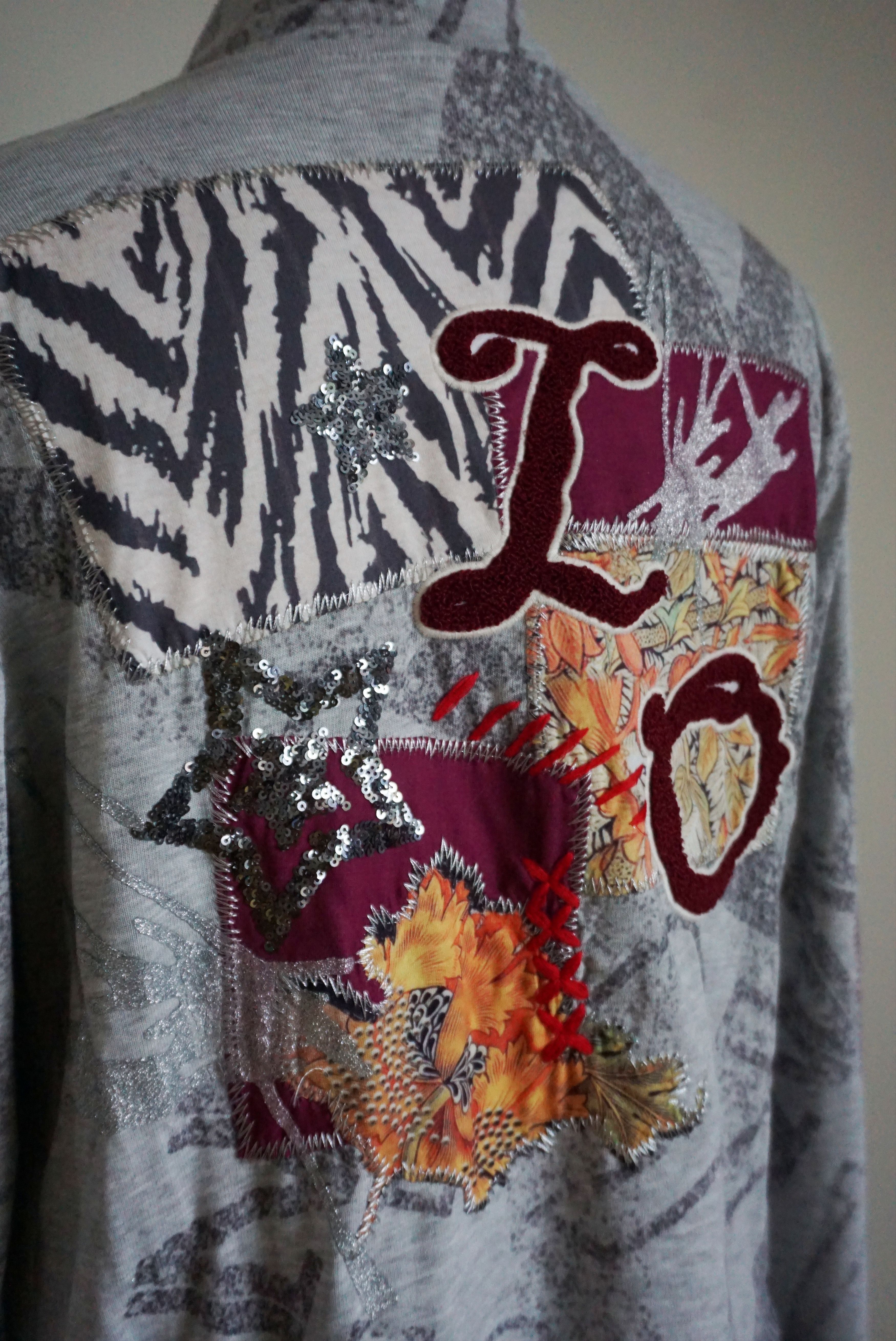 Other Womens TREDY L 40 10/12 open jacket jersey top cardigan Size L / US 10 / IT 46 - 10 Thumbnail