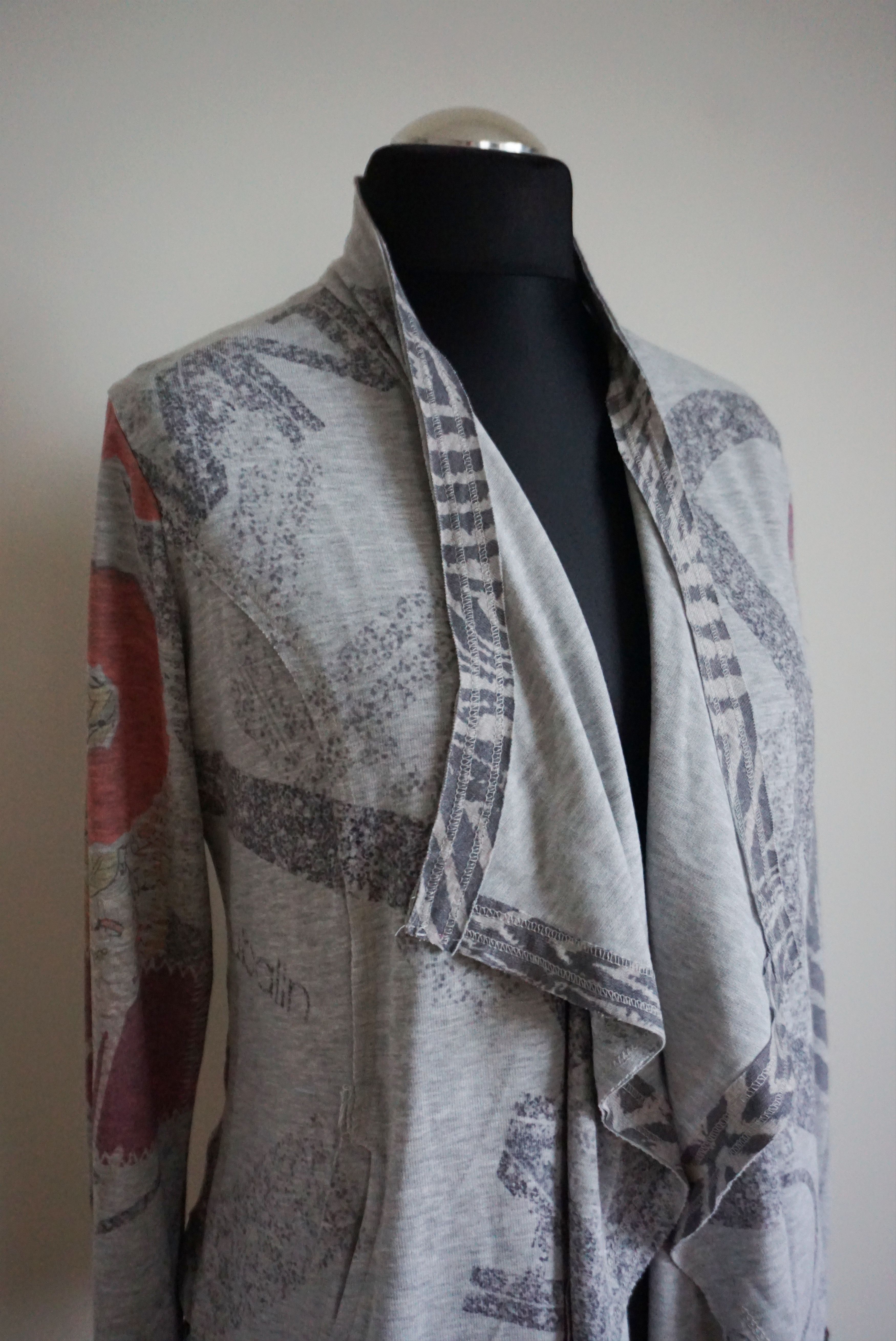 Other Womens TREDY L 40 10/12 open jacket jersey top cardigan Size L / US 10 / IT 46 - 6 Thumbnail