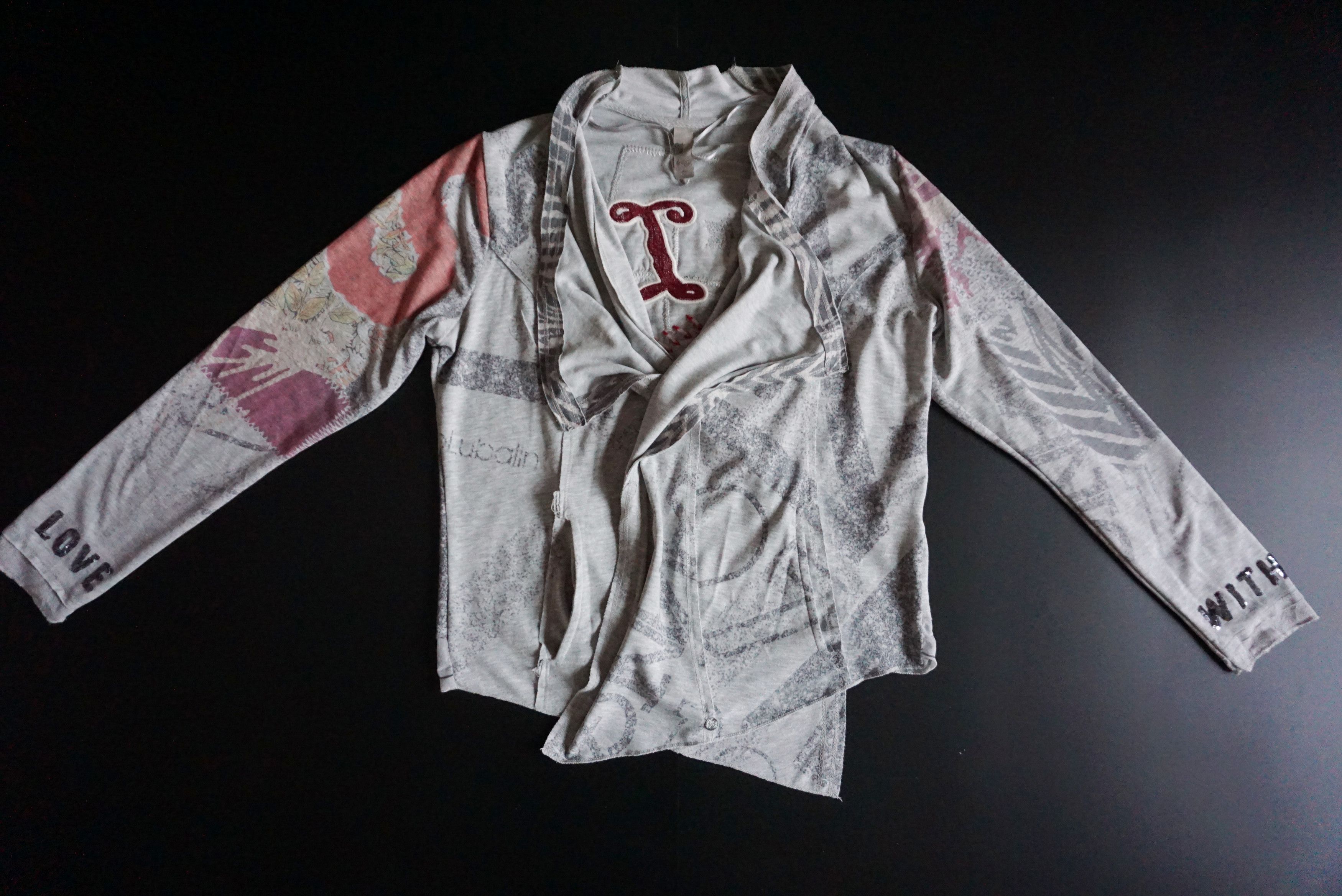 Other Womens TREDY L 40 10/12 open jacket jersey top cardigan Size L / US 10 / IT 46 - 25 Thumbnail