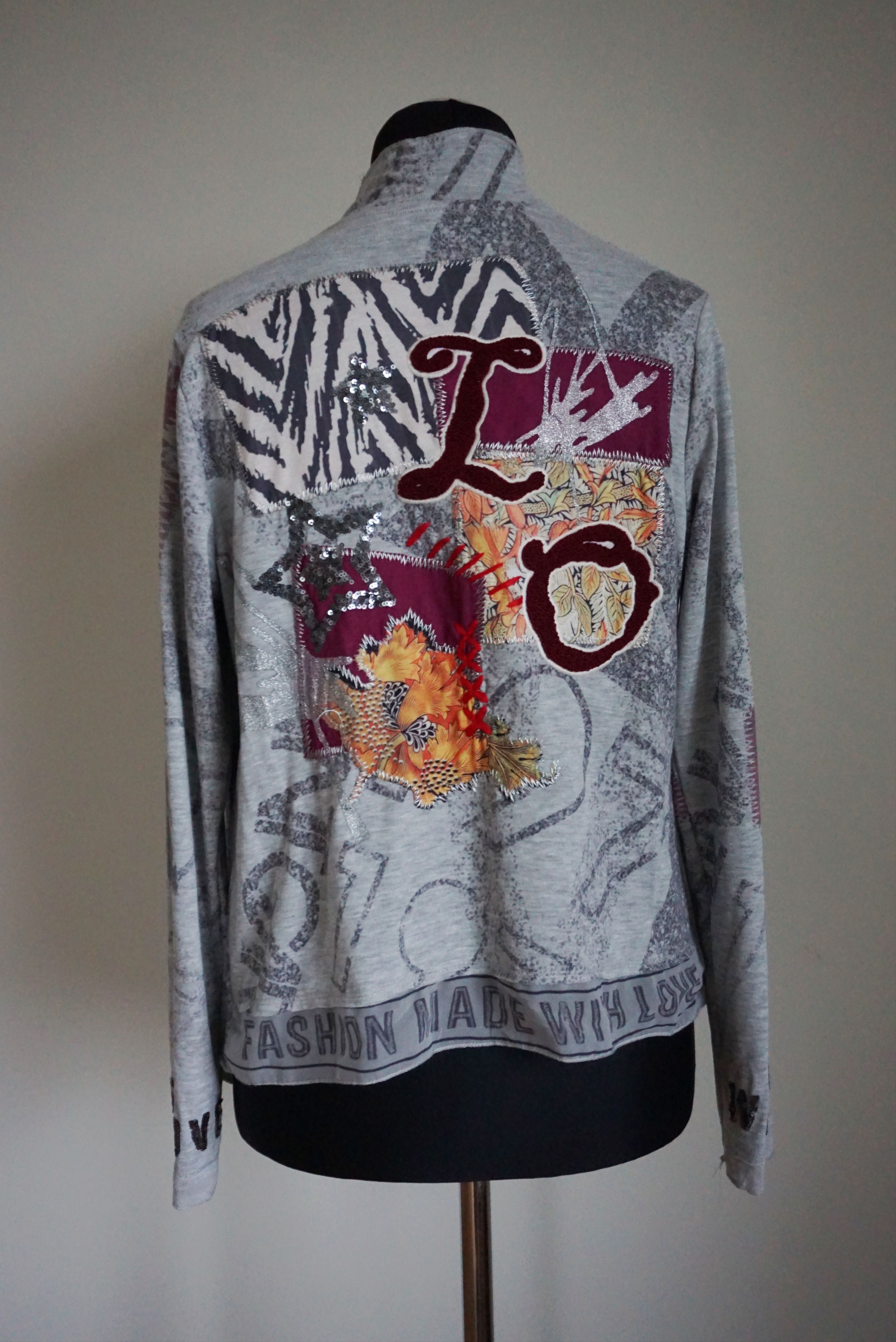 Other Womens TREDY L 40 10/12 open jacket jersey top cardigan Size L / US 10 / IT 46 - 8 Thumbnail