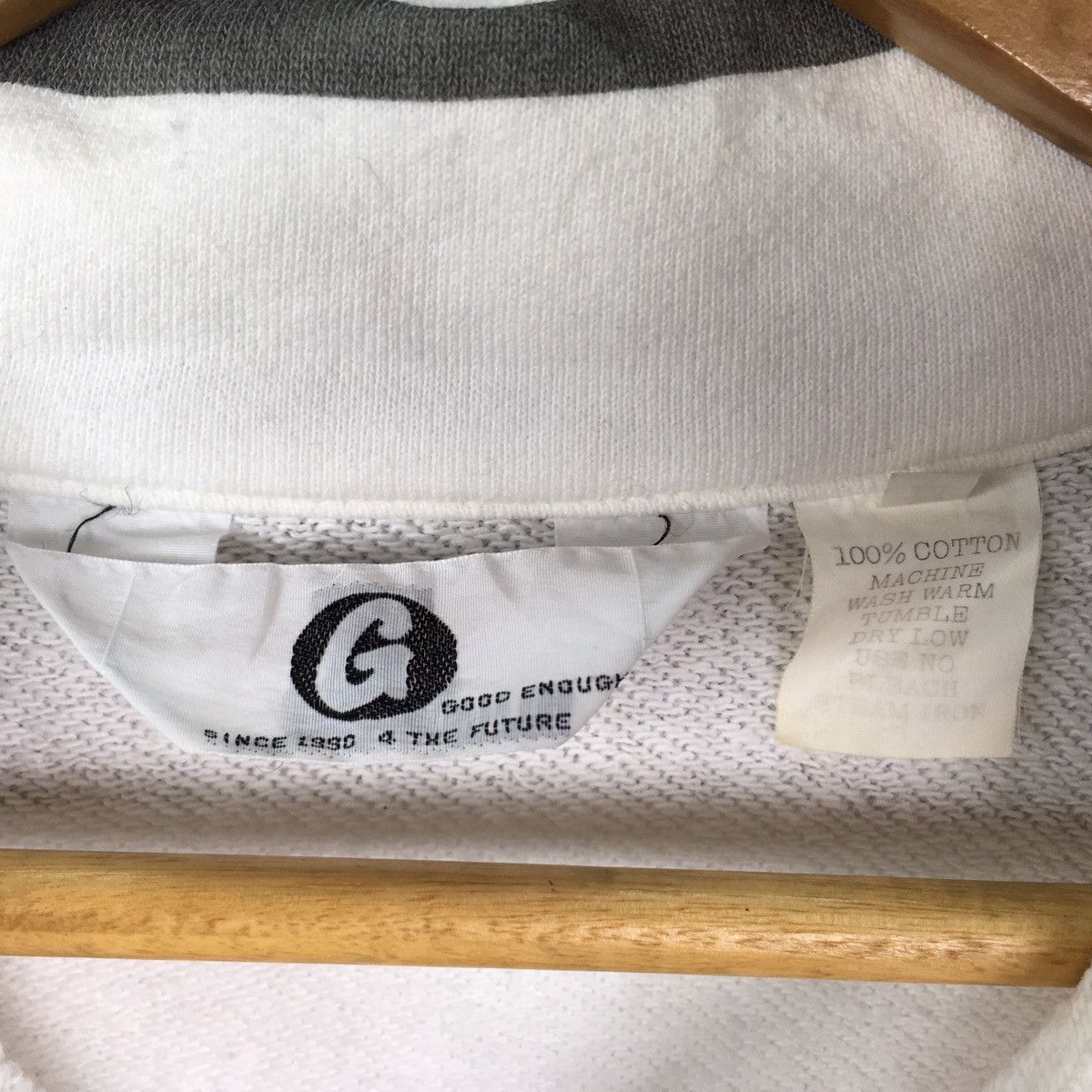 GOODENOUGH × Hiroshi Fujiwara × Japanese Brand VINTAGE GOODENOUGH JAPANESE BRAND STRIPES SWEATSHIRT Size US M / EU 48-50 / 2 - 4 Thumbnail