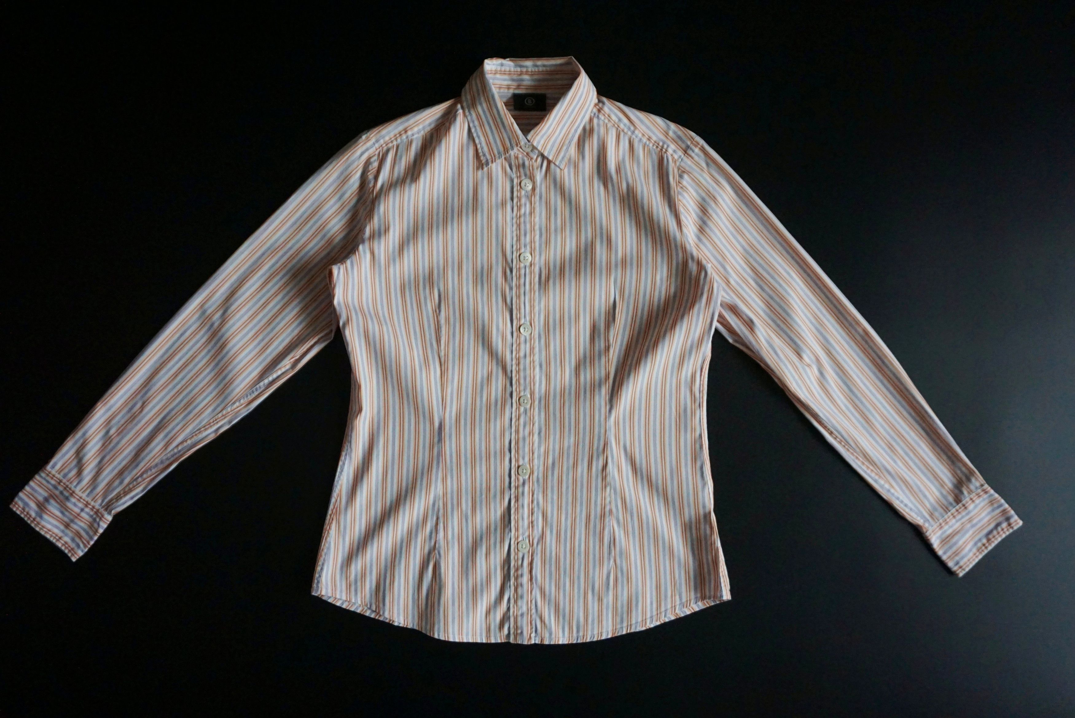 Bogner Bogner RPR$250 striped shirt M US 8 casual formal blouse Size M / US 6-8 / IT 42-44 - 4 Thumbnail