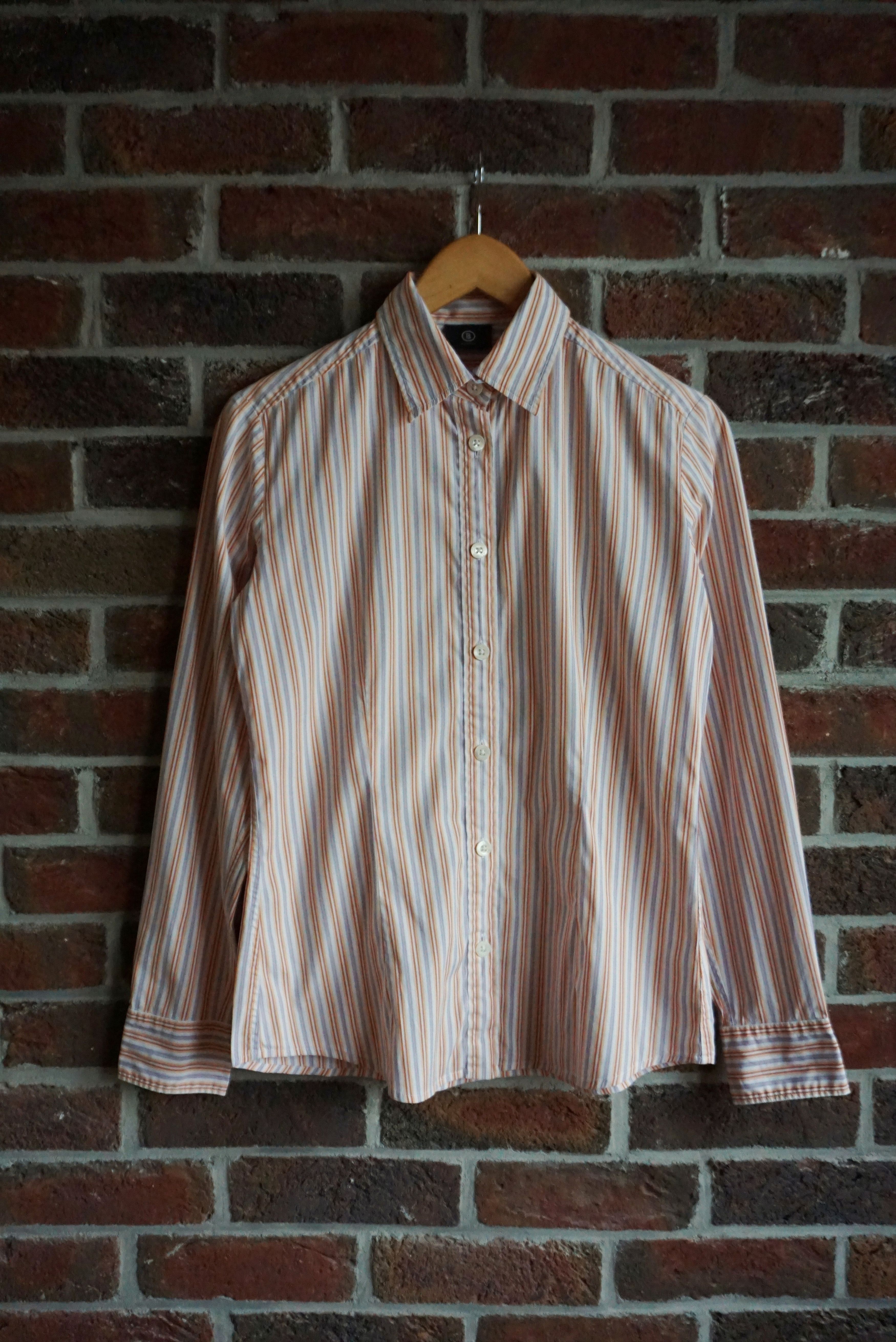 Bogner Bogner RPR$250 striped shirt M US 8 casual formal blouse Size M / US 6-8 / IT 42-44 - 3 Thumbnail