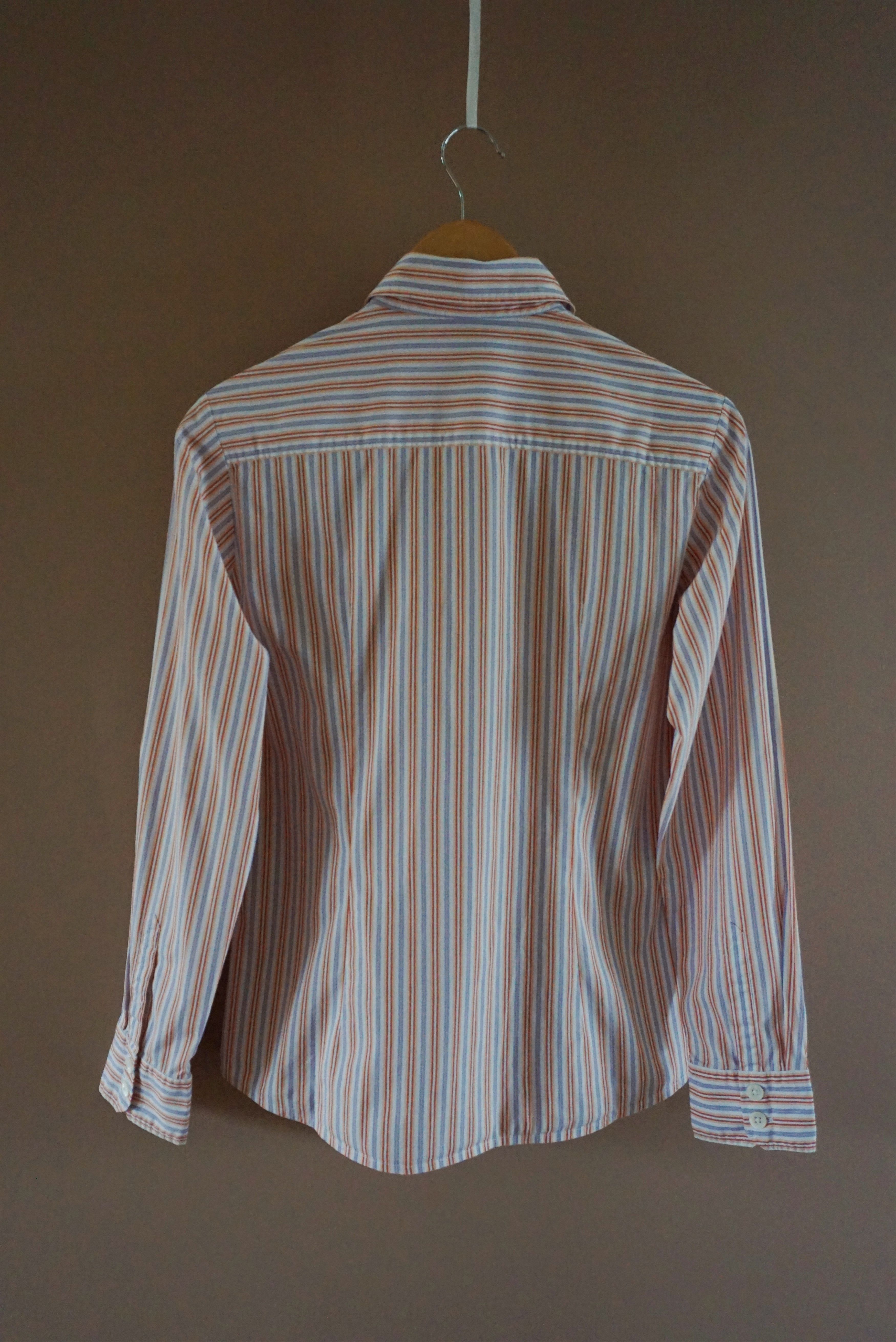 Bogner Bogner RPR$250 striped shirt M US 8 casual formal blouse Size M / US 6-8 / IT 42-44 - 9 Thumbnail