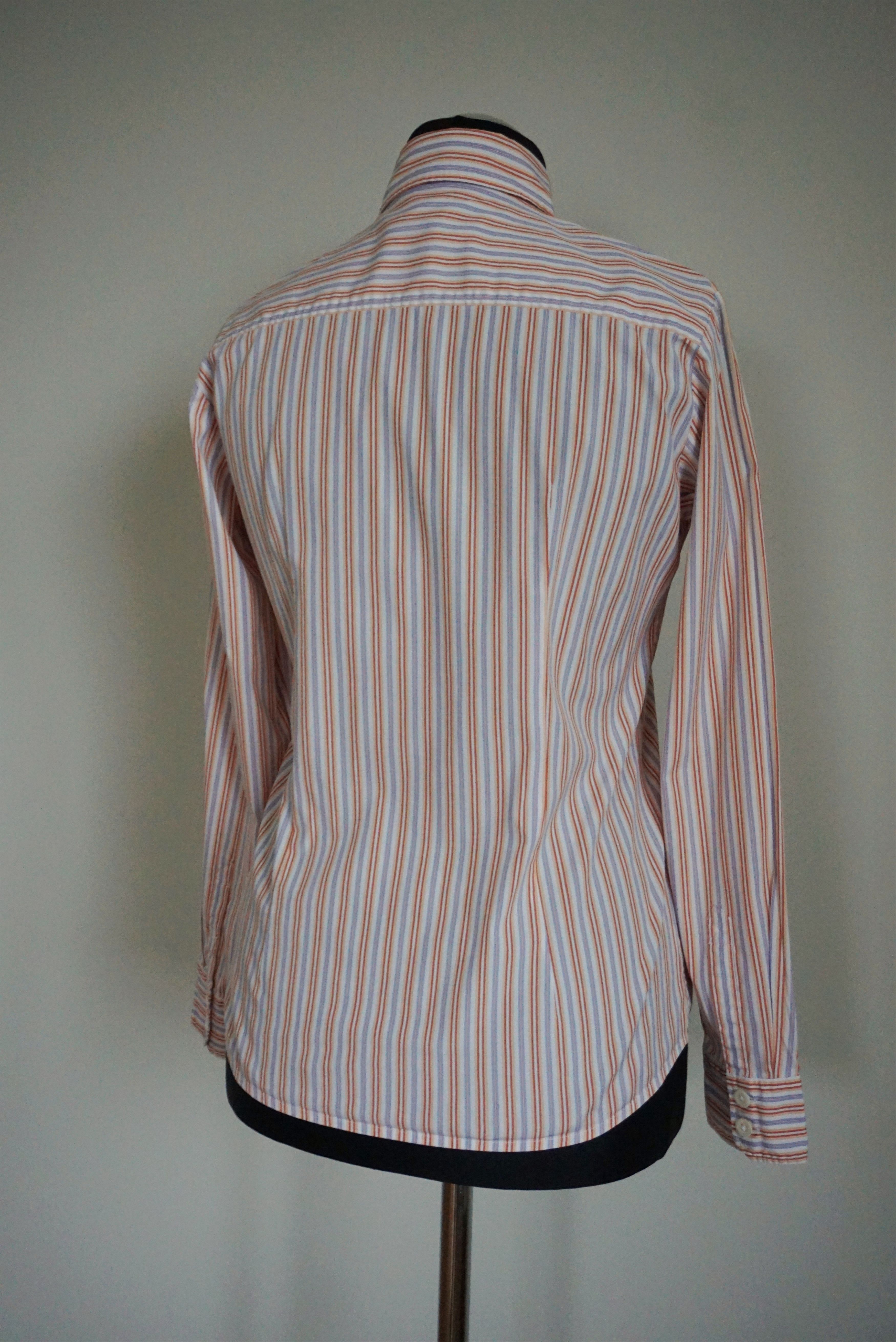 Bogner Bogner RPR$250 striped shirt M US 8 casual formal blouse Size M / US 6-8 / IT 42-44 - 22 Thumbnail