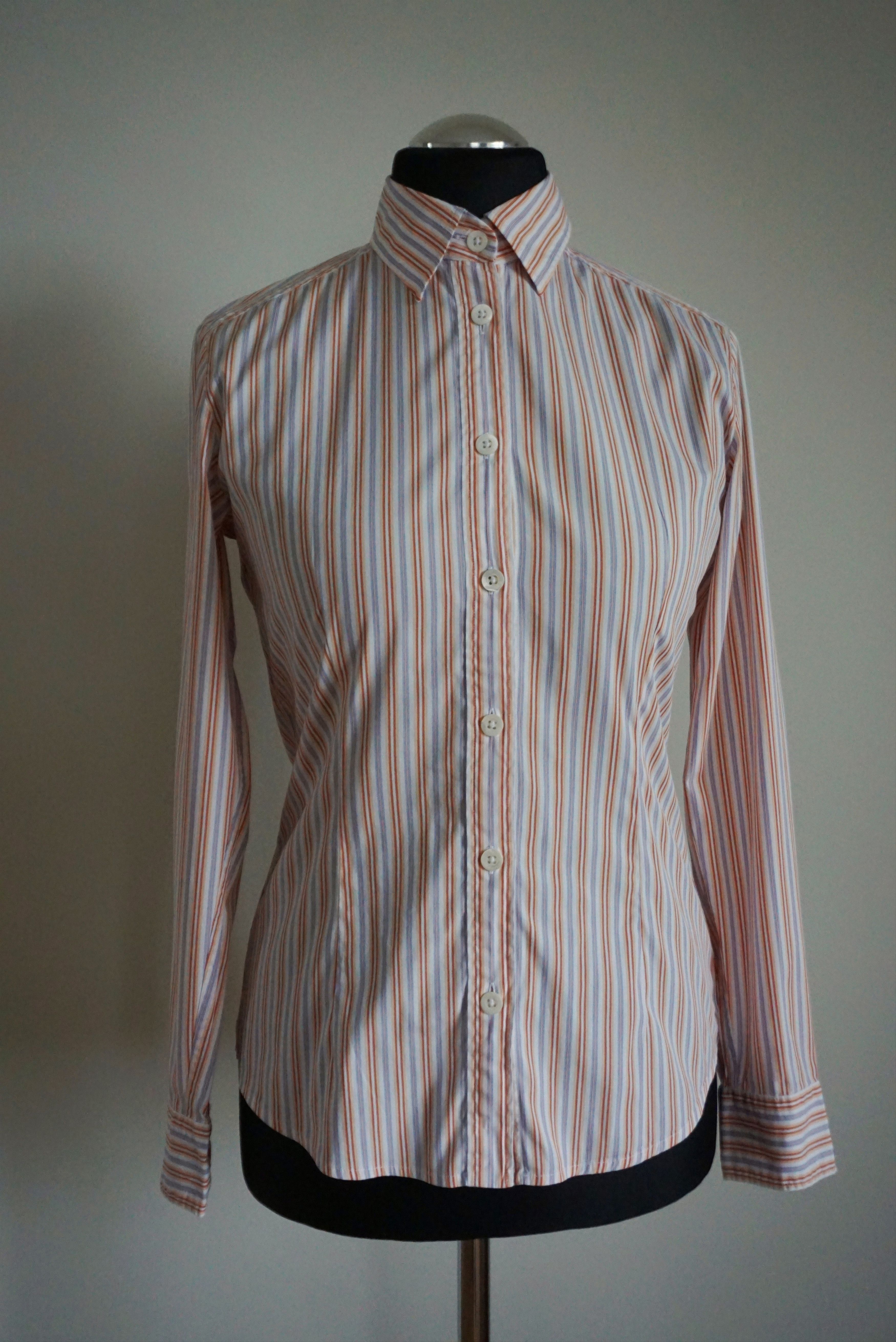Bogner Bogner RPR$250 striped shirt M US 8 casual formal blouse Size M / US 6-8 / IT 42-44 - 17 Thumbnail