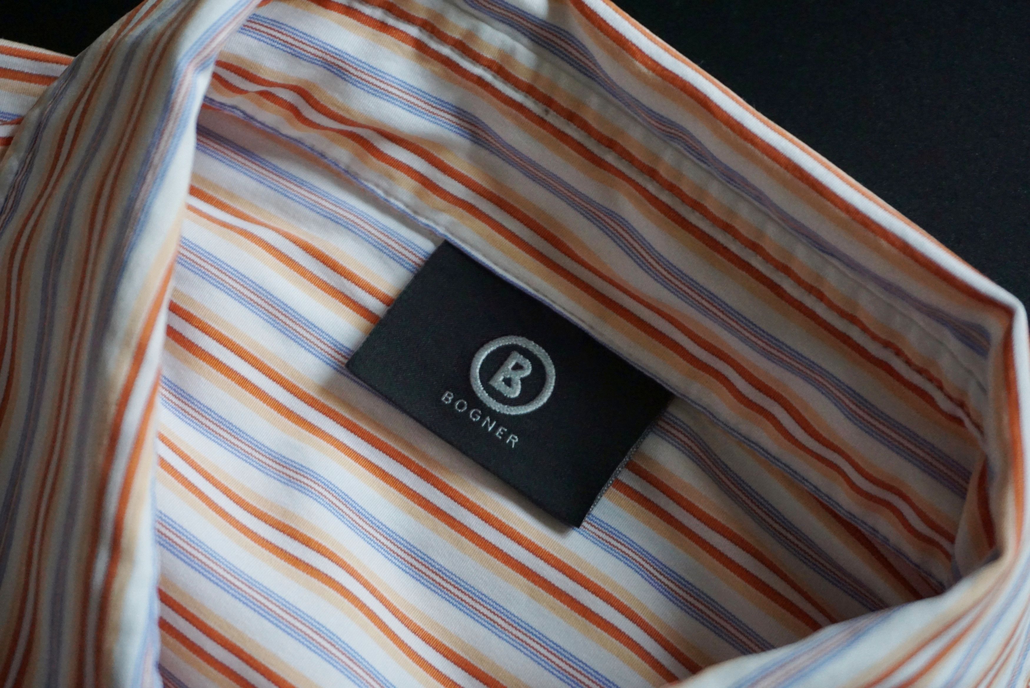 Bogner Bogner RPR$250 striped shirt M US 8 casual formal blouse Size M / US 6-8 / IT 42-44 - 10 Thumbnail