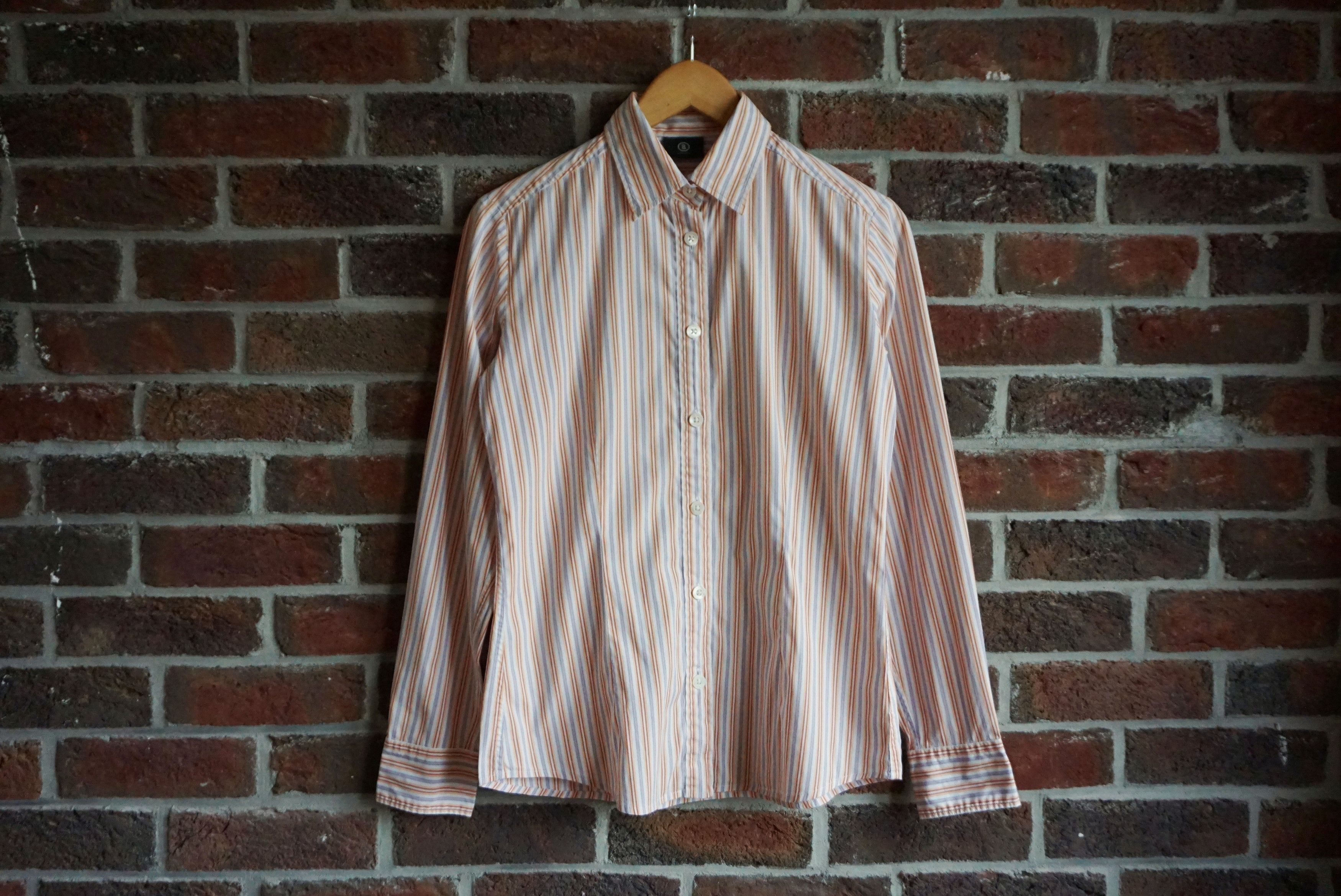 Bogner Bogner RPR$250 striped shirt M US 8 casual formal blouse Size M / US 6-8 / IT 42-44 - 5 Thumbnail