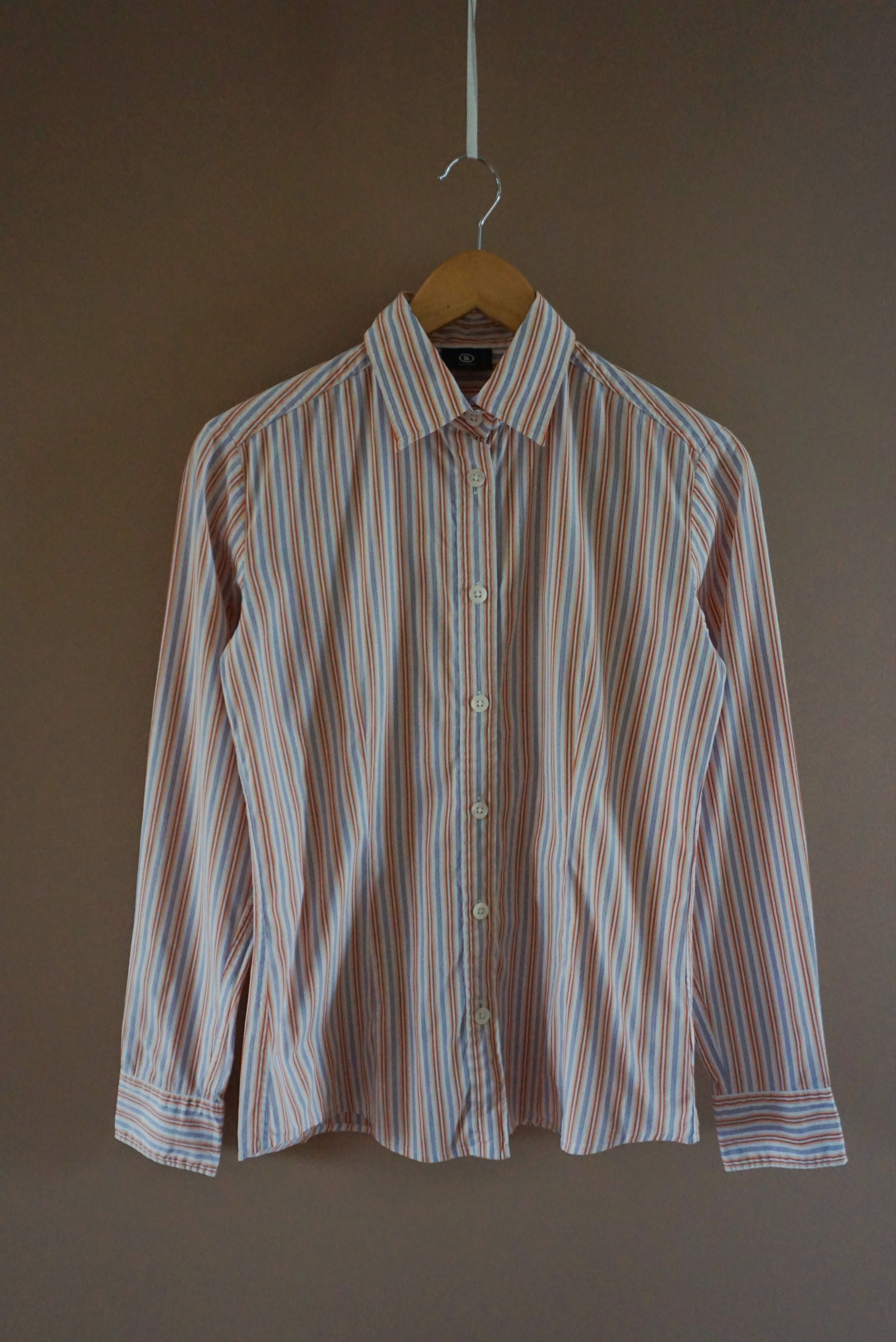Bogner Bogner RPR$250 striped shirt M US 8 casual formal blouse Size M / US 6-8 / IT 42-44 - 8 Thumbnail