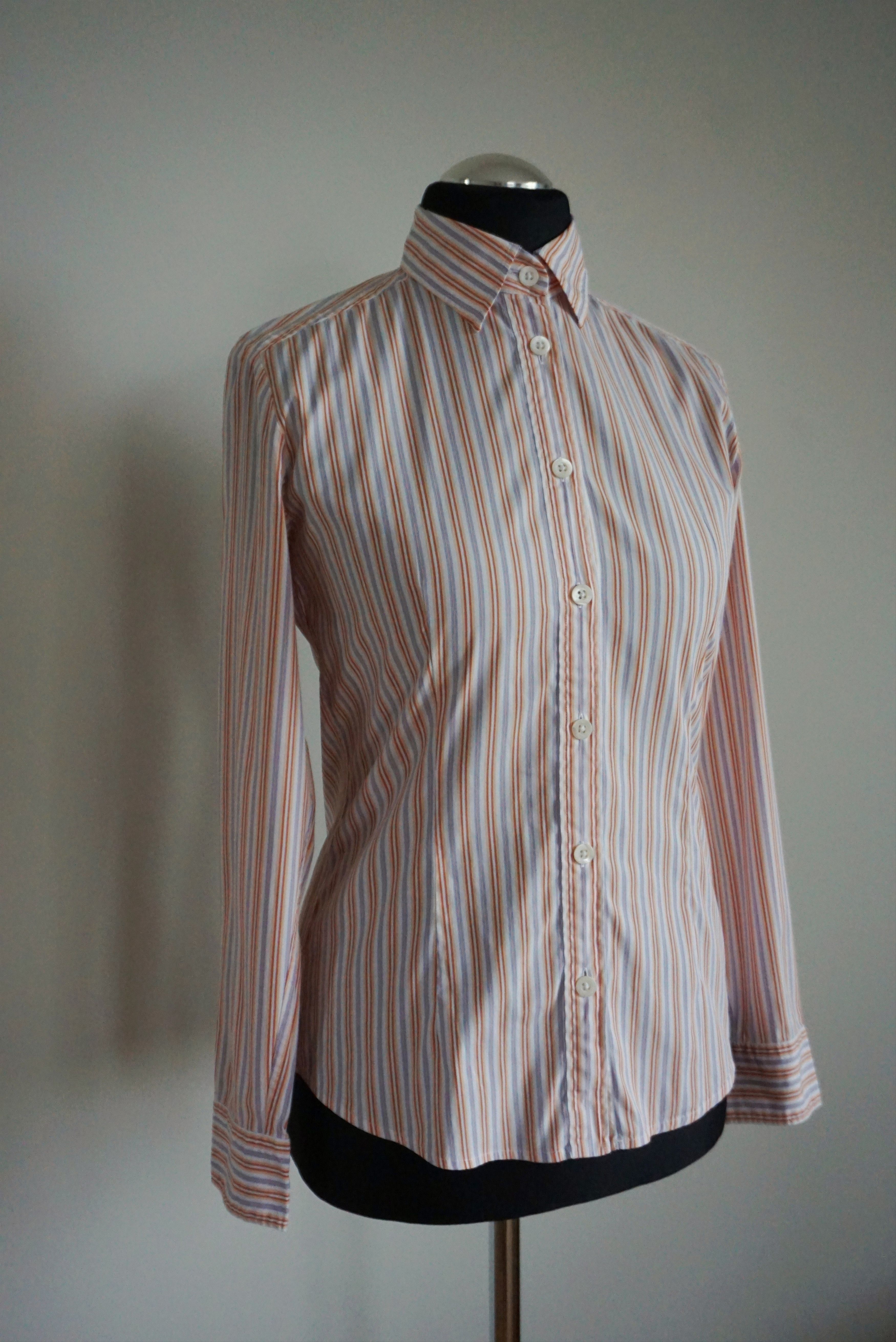 Bogner Bogner RPR$250 striped shirt M US 8 casual formal blouse Size M / US 6-8 / IT 42-44 - 1 Thumbnail