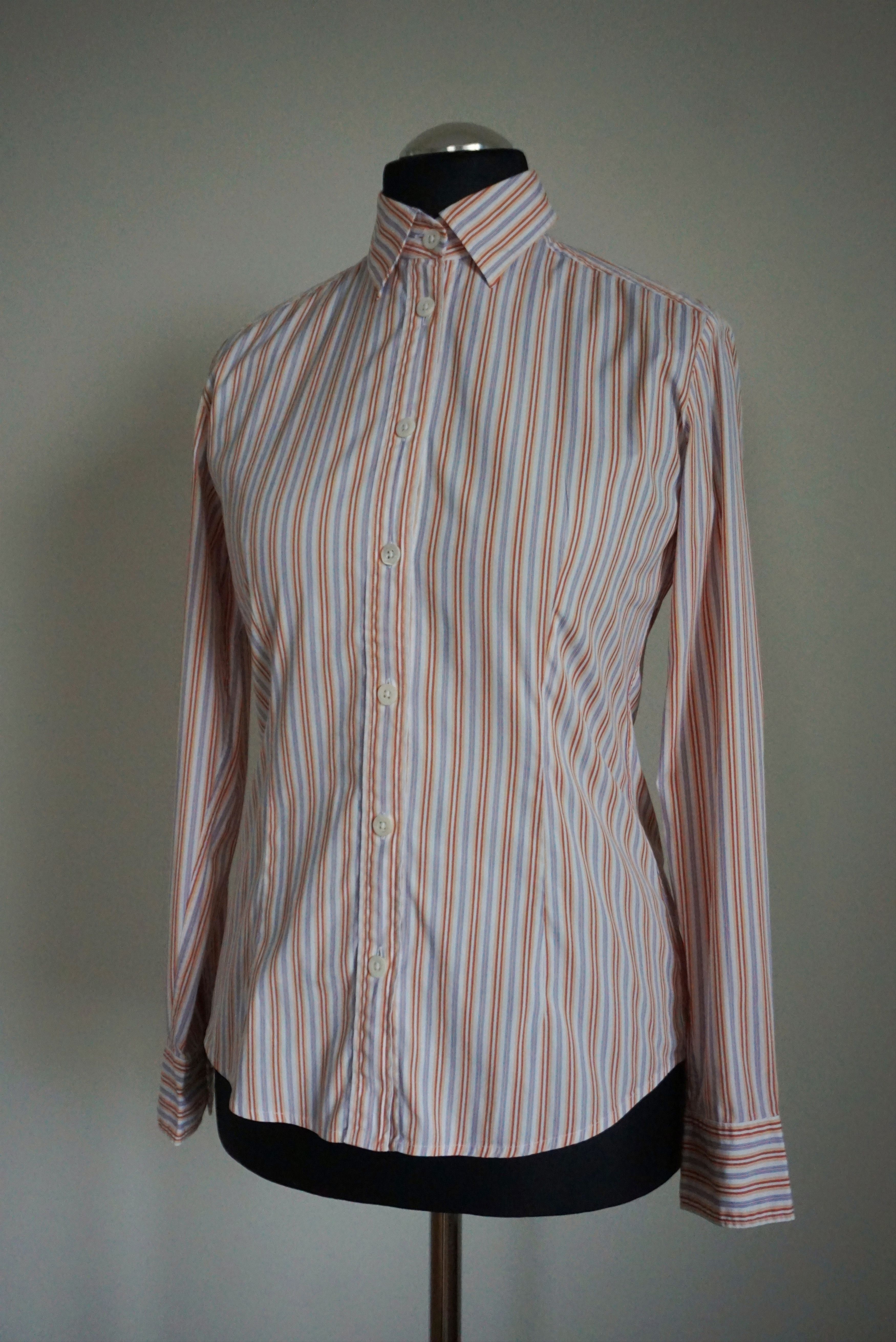 Bogner Bogner RPR$250 striped shirt M US 8 casual formal blouse Size M / US 6-8 / IT 42-44 - 18 Thumbnail