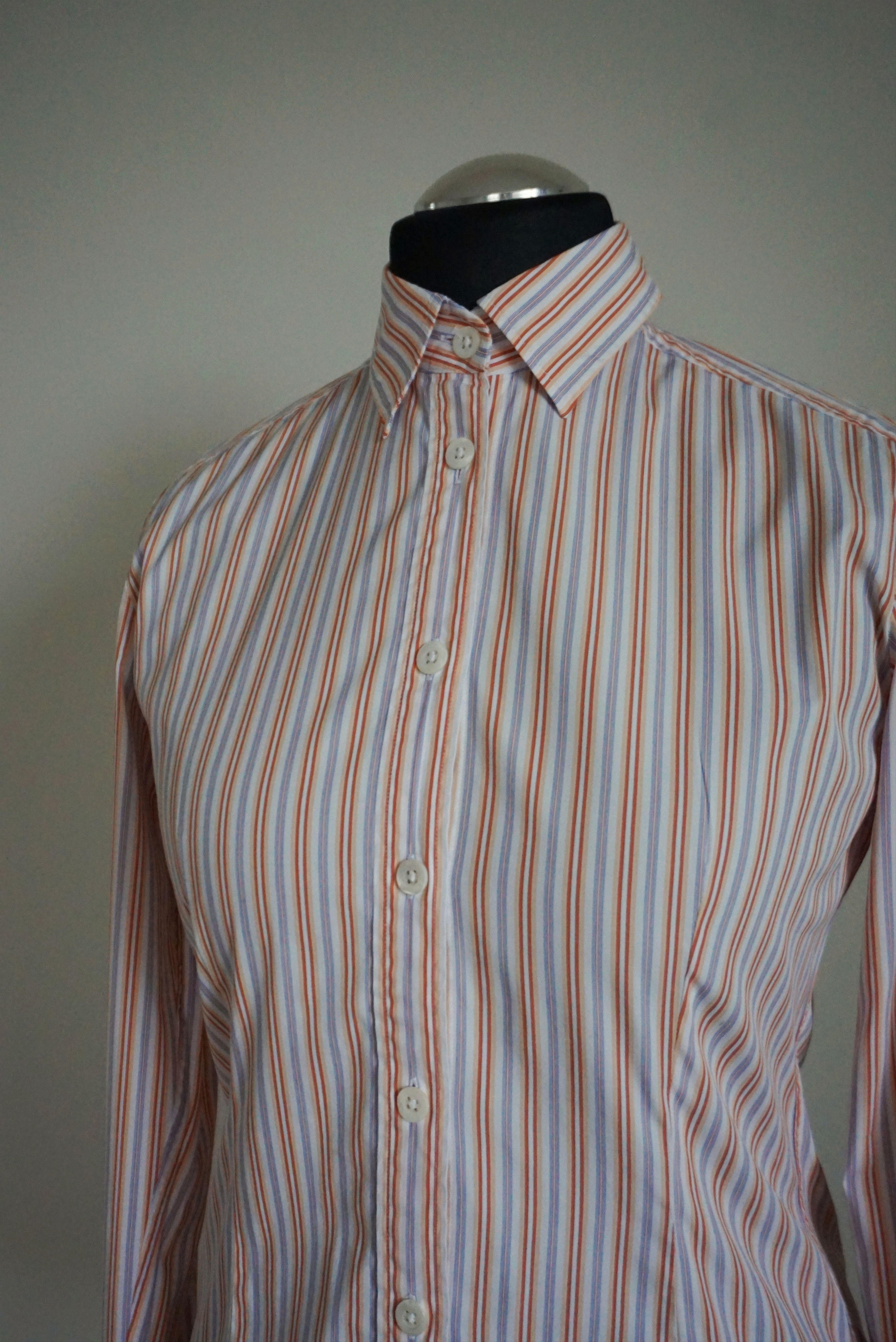 Bogner Bogner RPR$250 striped shirt M US 8 casual formal blouse Size M / US 6-8 / IT 42-44 - 19 Thumbnail