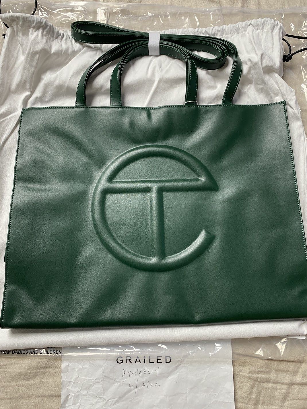 Telfar medium shopping bag tote -olive Size ONE SIZE - 2 Thumbnail